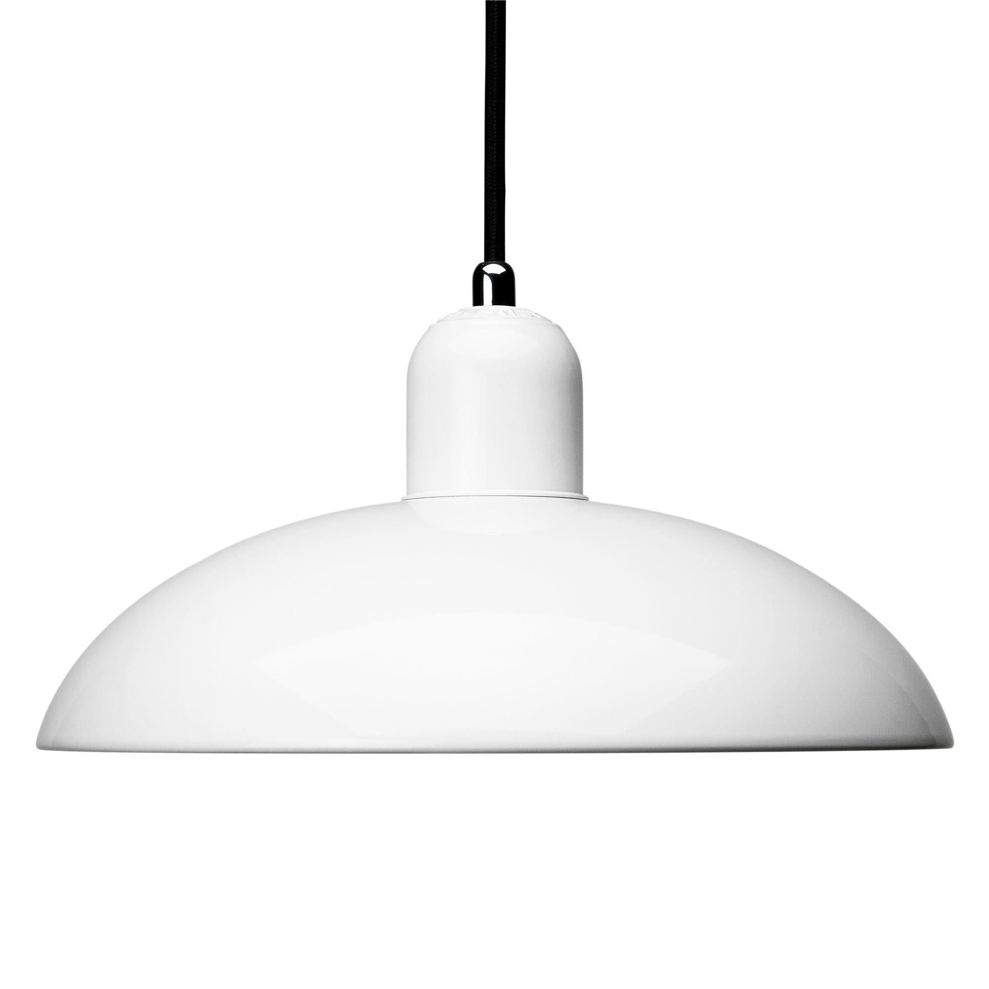 Danish Christian Dell 'Kaiser Idell 6631-P' Pendant for Fritz Hansen in Gloss White For Sale