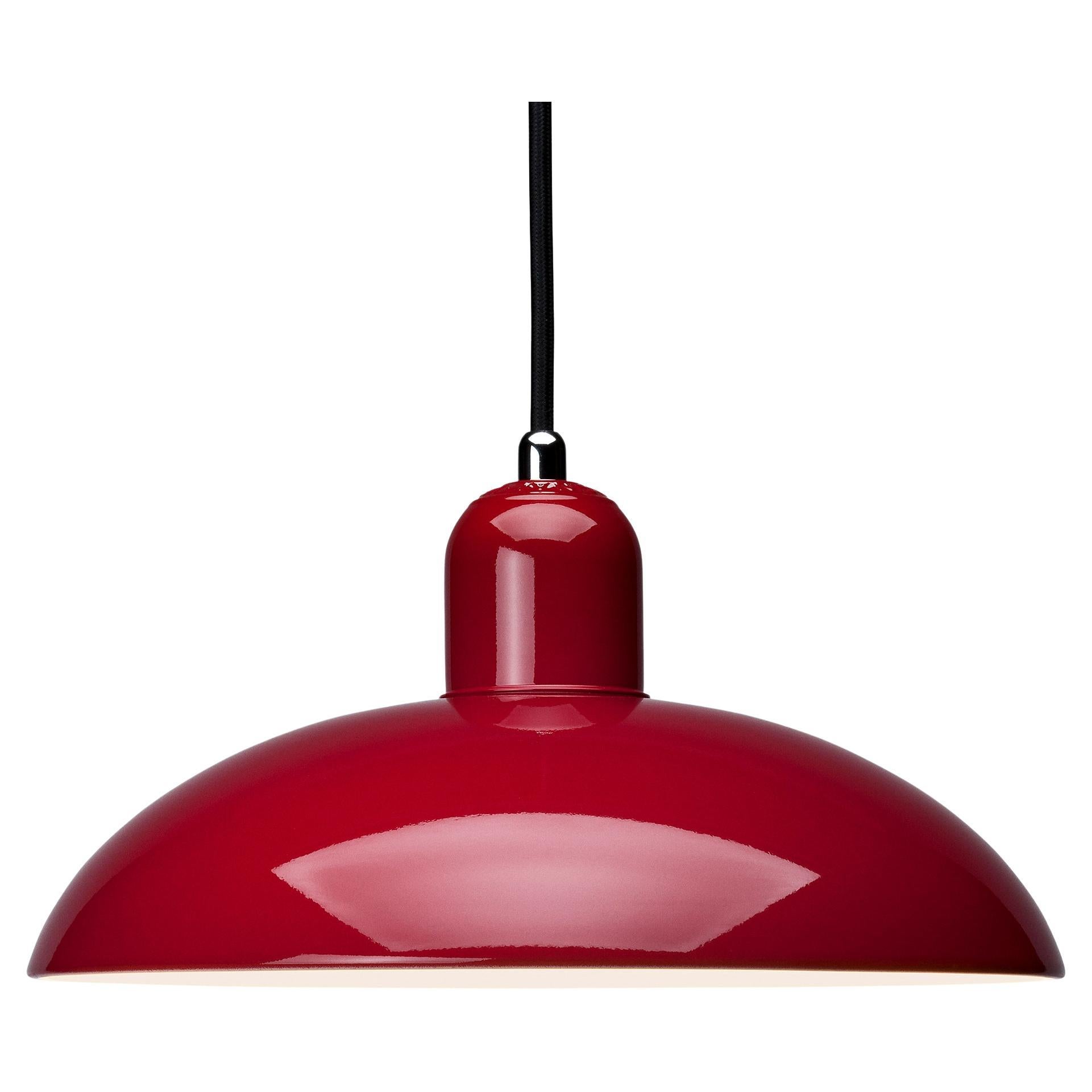 Colgante "Kaiser Idell 6631-P" de Christian Dell para Fritz Hansen en rojo rubí