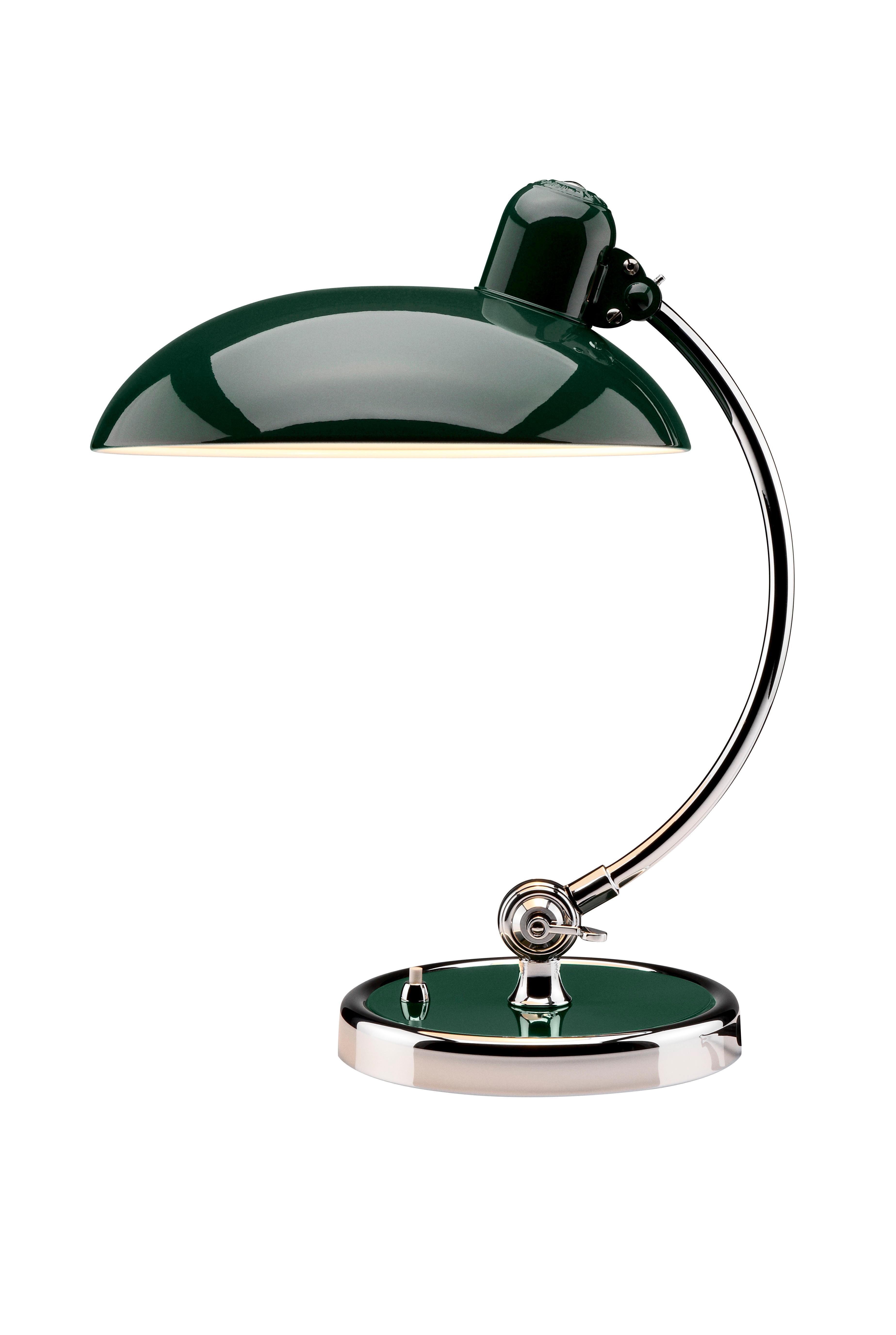 Danish Christian Dell 'Kaiser Idell 6631-T' Table Lamp for Fritz Hansen in Dark Green For Sale