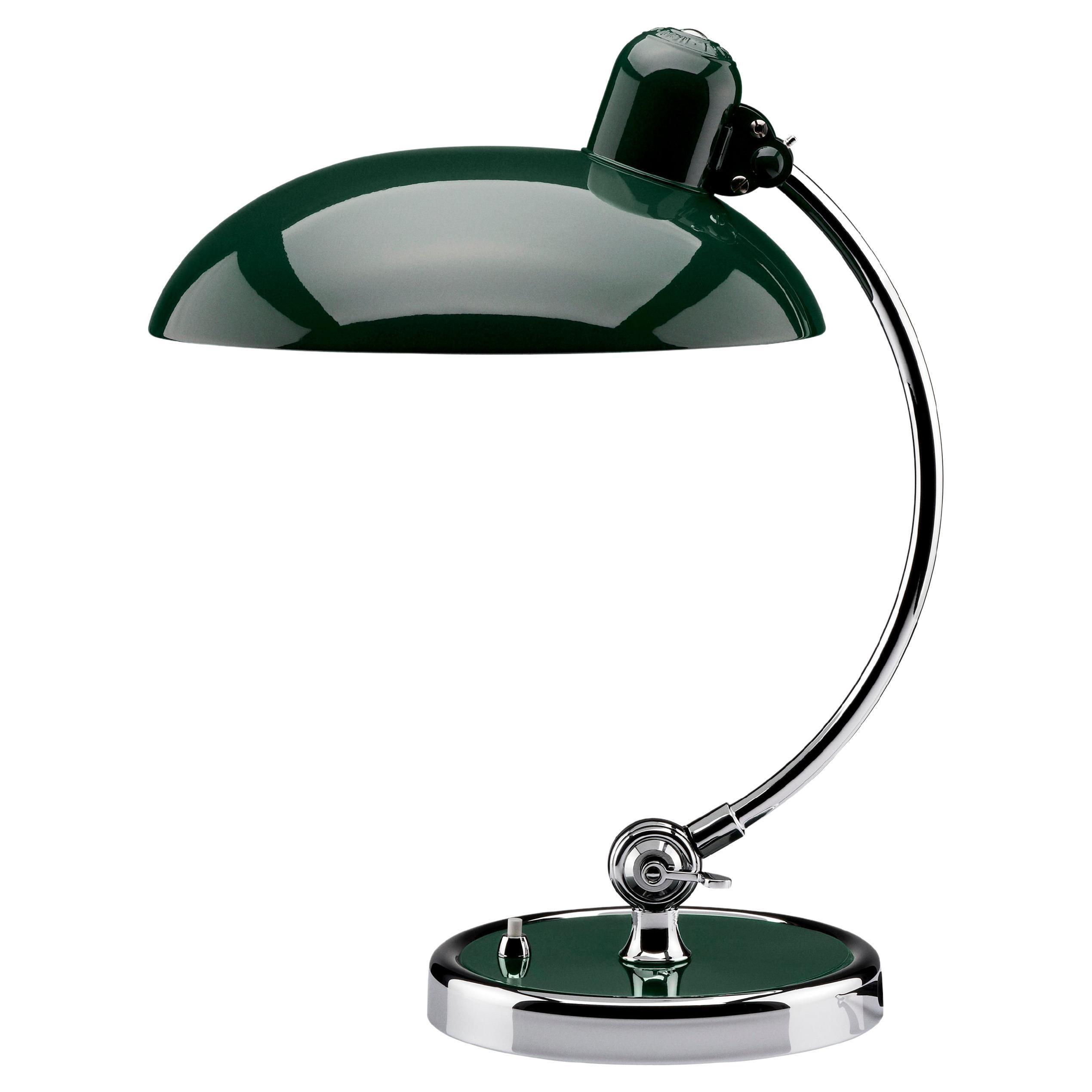 Lampe de bureau Christian Dell « Kaiser Idell 6631-T » en vert foncé pour Fritz Hansen