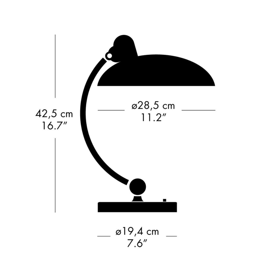 Christian Dell 'Kaiser Idell 6631-T' Table Lamp for Fritz Hansen in Gloss Black For Sale 4