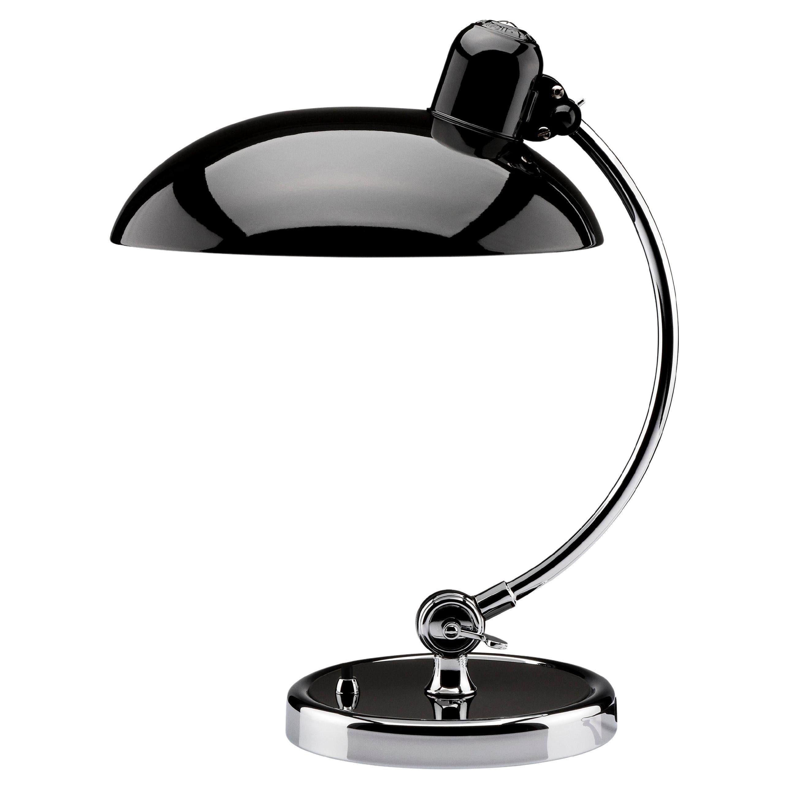 Lámpara de sobremesa Christian Dell "Kaiser Idell 6631-T" para Fritz Hansen en negro brillante en venta