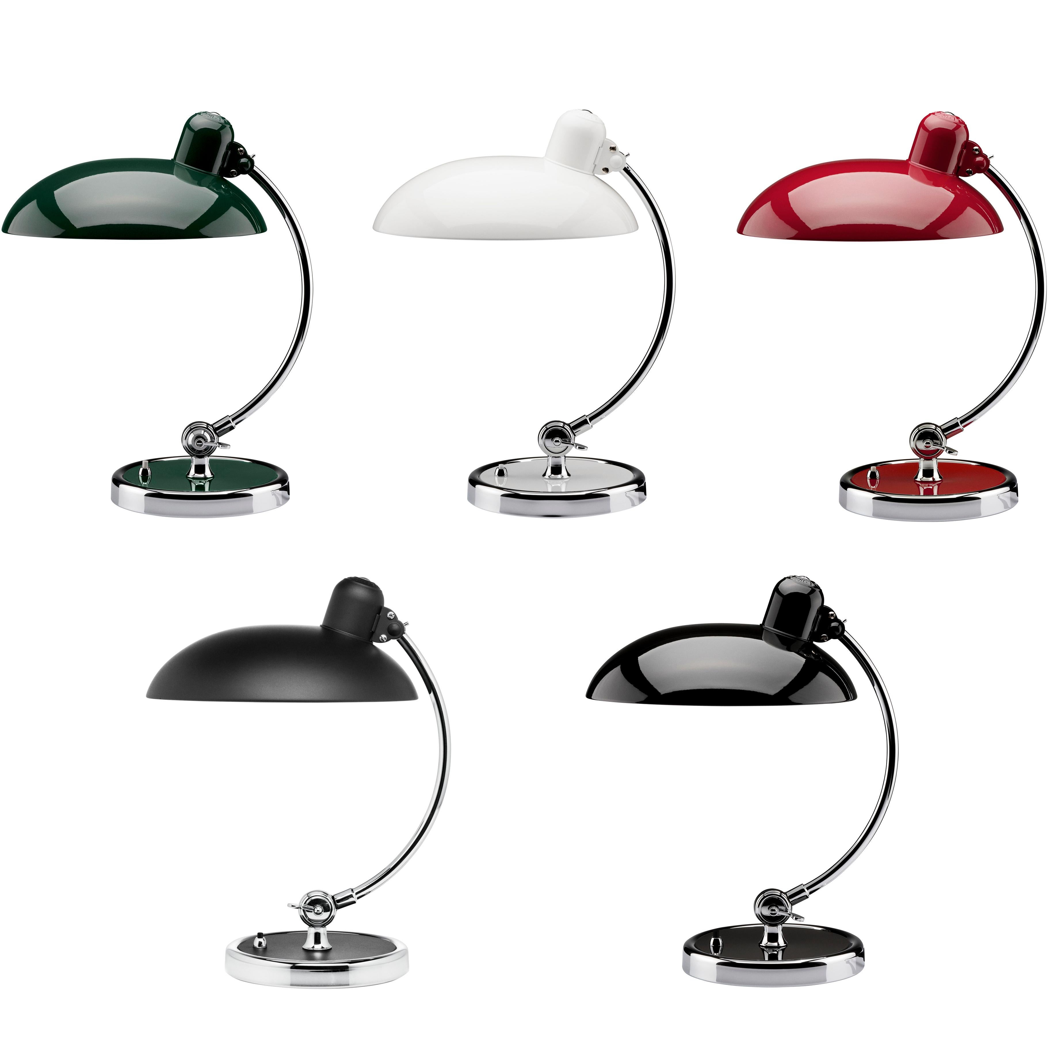 Painted Christian Dell 'Kaiser Idell 6631-T' Table Lamp for Fritz Hansen in Ruby Red For Sale