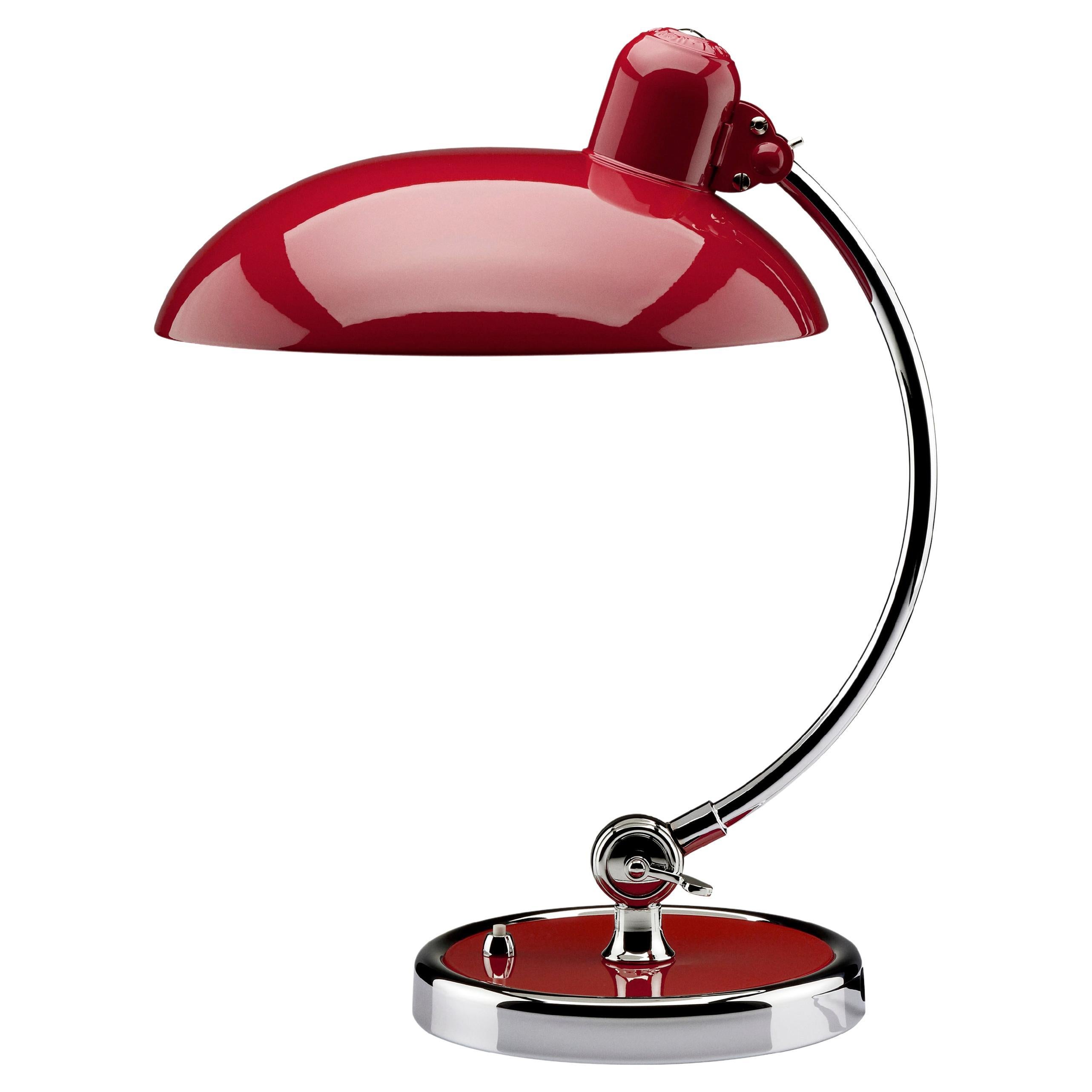 Lampe de bureau Christian Dell « Kaiser Idell 6631-T » en rouge rubis pour Fritz Hansen en vente