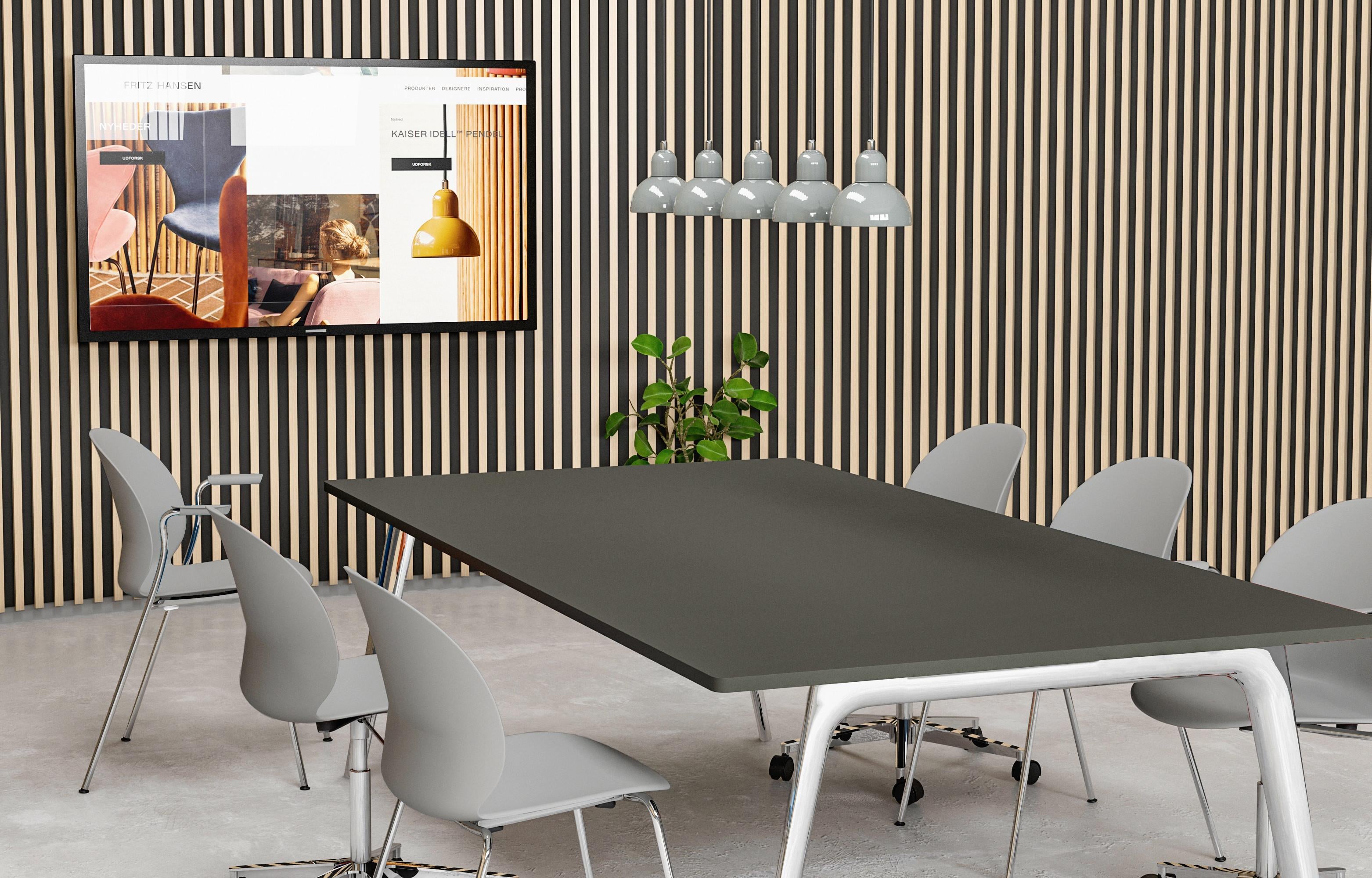 Christian Dell 'Kaiser Idell 6722-P' Pendant for Fritz Hansen in Smooth Slate.

 Established in 1872, Fritz Hansen has become synonymous with legendary Danish design. Combining timeless craftsmanship with an emphasis on sustainability, the brand’s