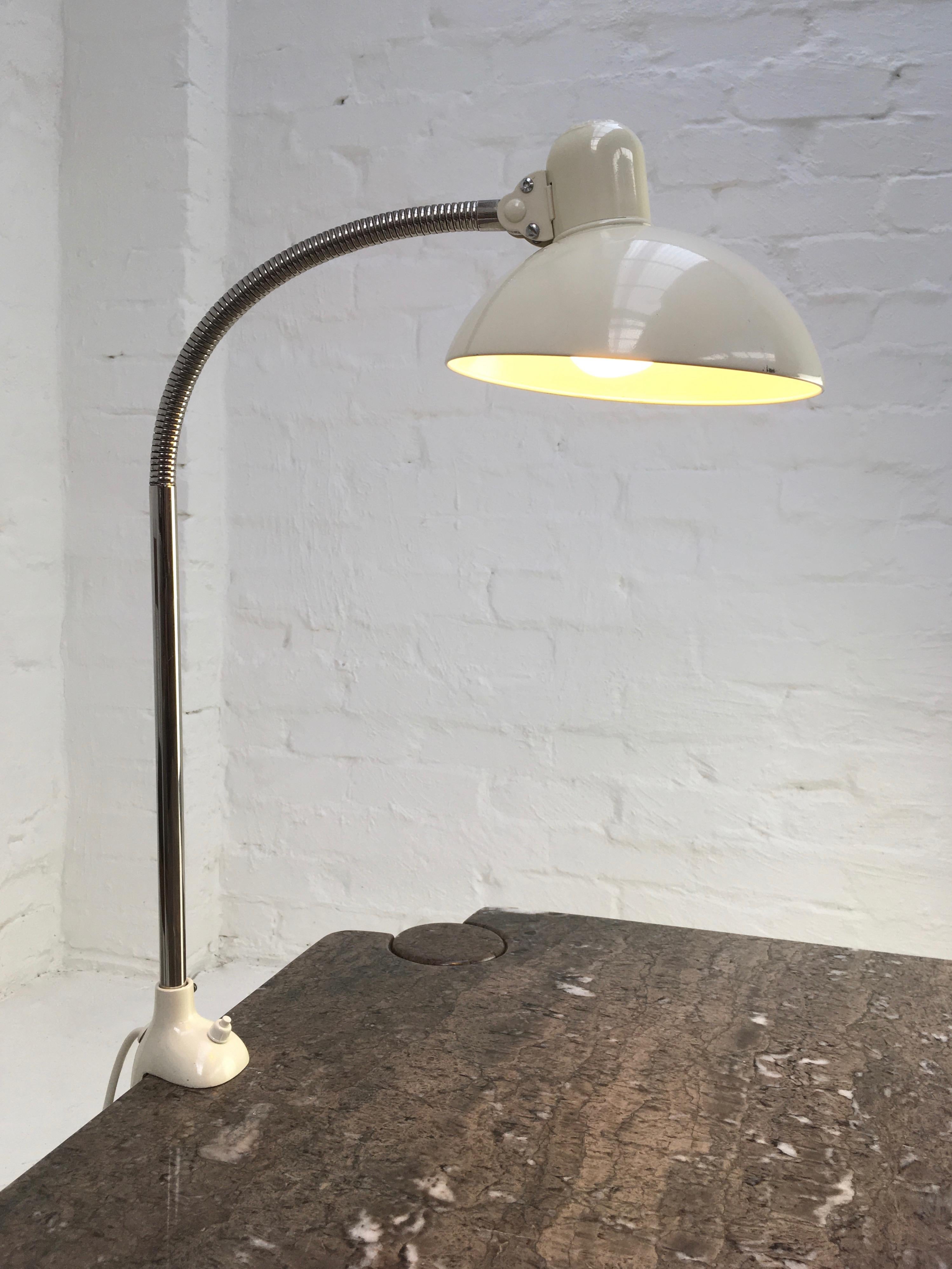 Steel Christian Dell Kaiser Idell 6740 Task Lamp with Clamp, Germany, 1930s
