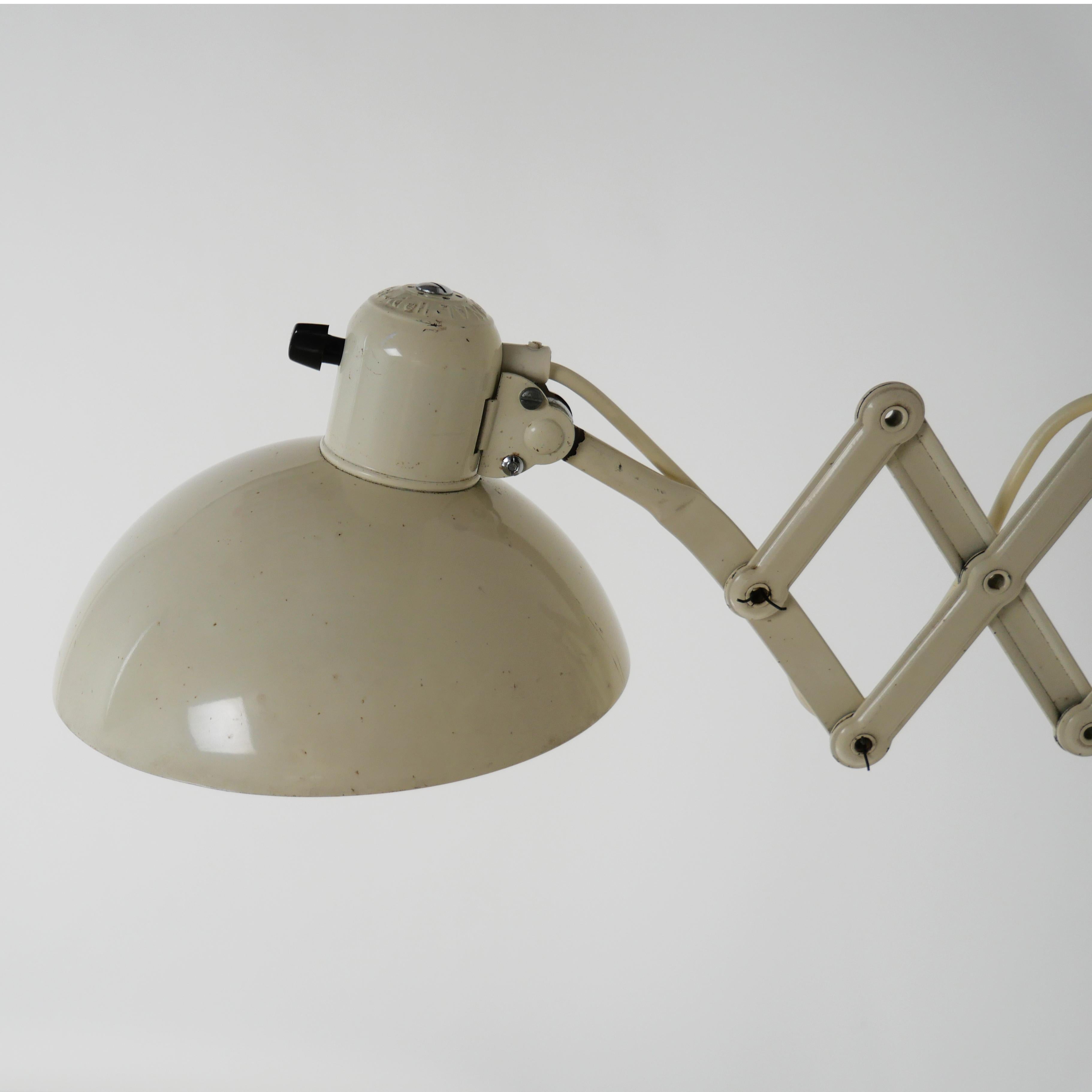 Christian Dell, Model 6718 Scissor Work Lamp, Kaiser Idell, Bauhaus 1930s 1