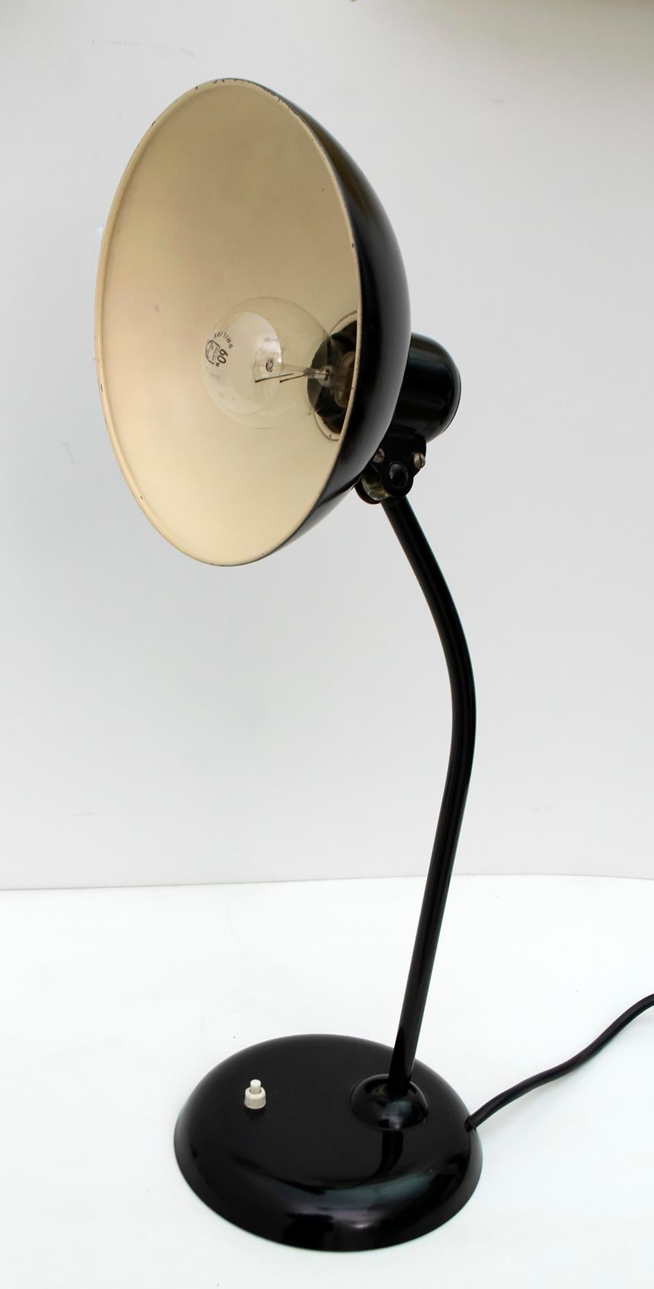 Christian Dell Original Metal Table Lamp Model 6556 by Idell Kaiser, 1930s 1