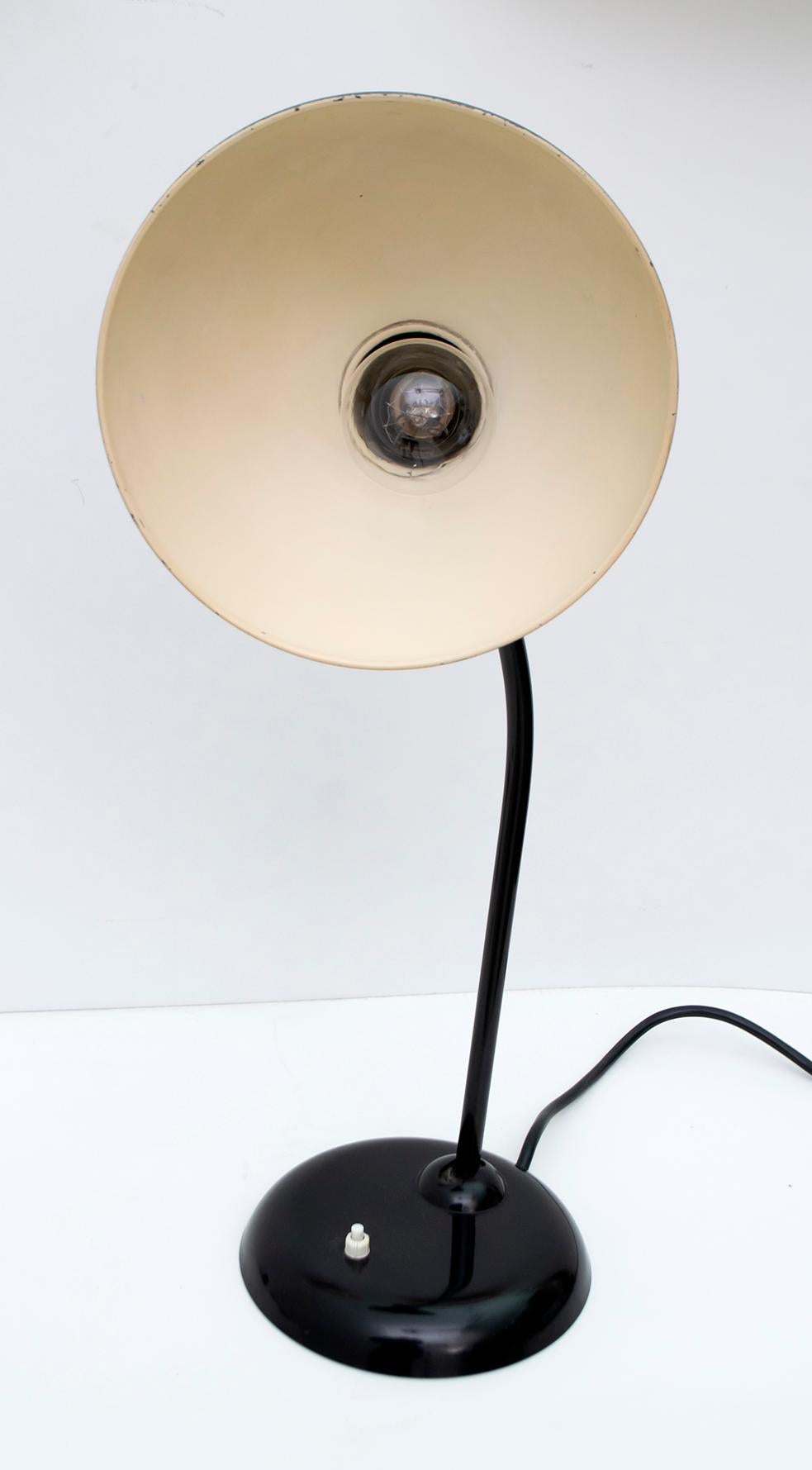 Christian Dell Original Metal Table Lamp Model 6556 by Idell Kaiser, 1930s 2