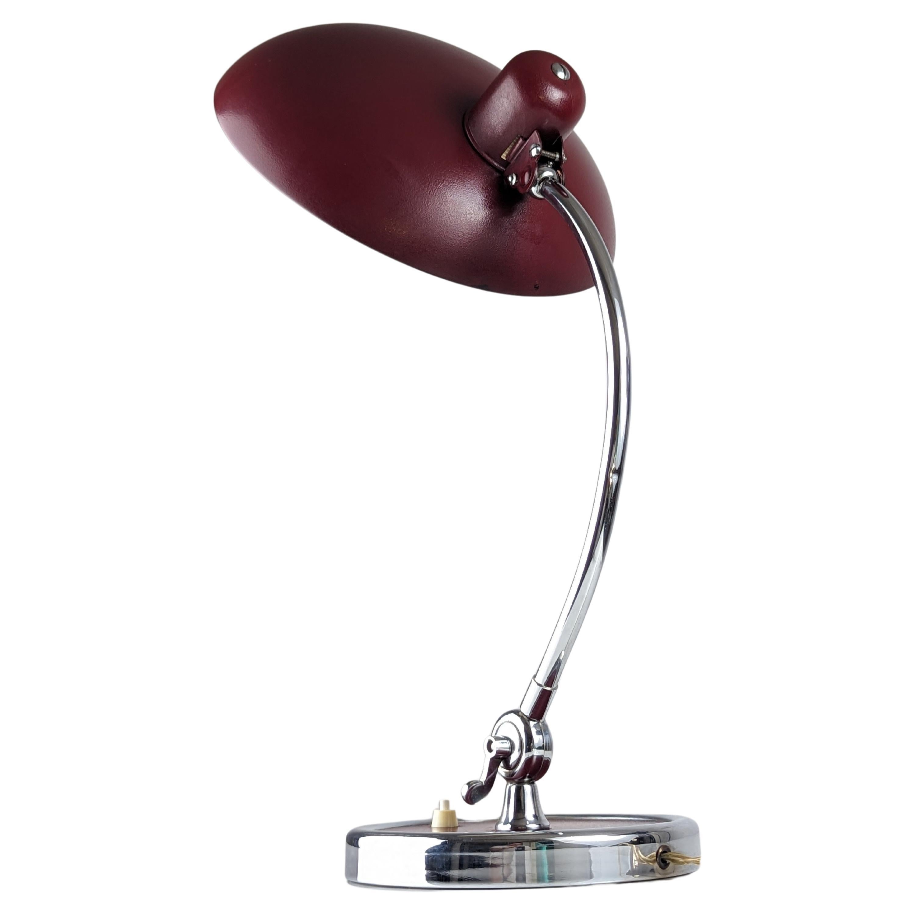 Christian Dell ”President” Bordeaux Desk Lamp For Sale
