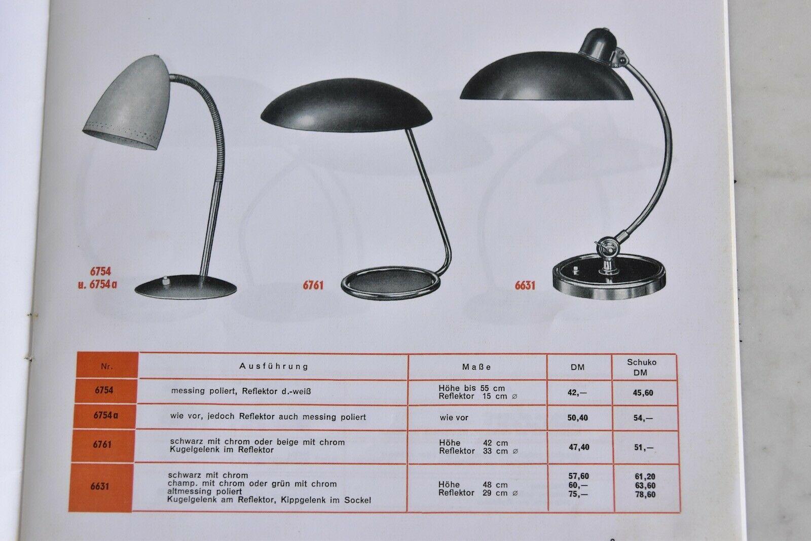 Christian Dell Table Lamp 6631 Desk Lamp by Kaiser Idell Bauhaus, Germany 5