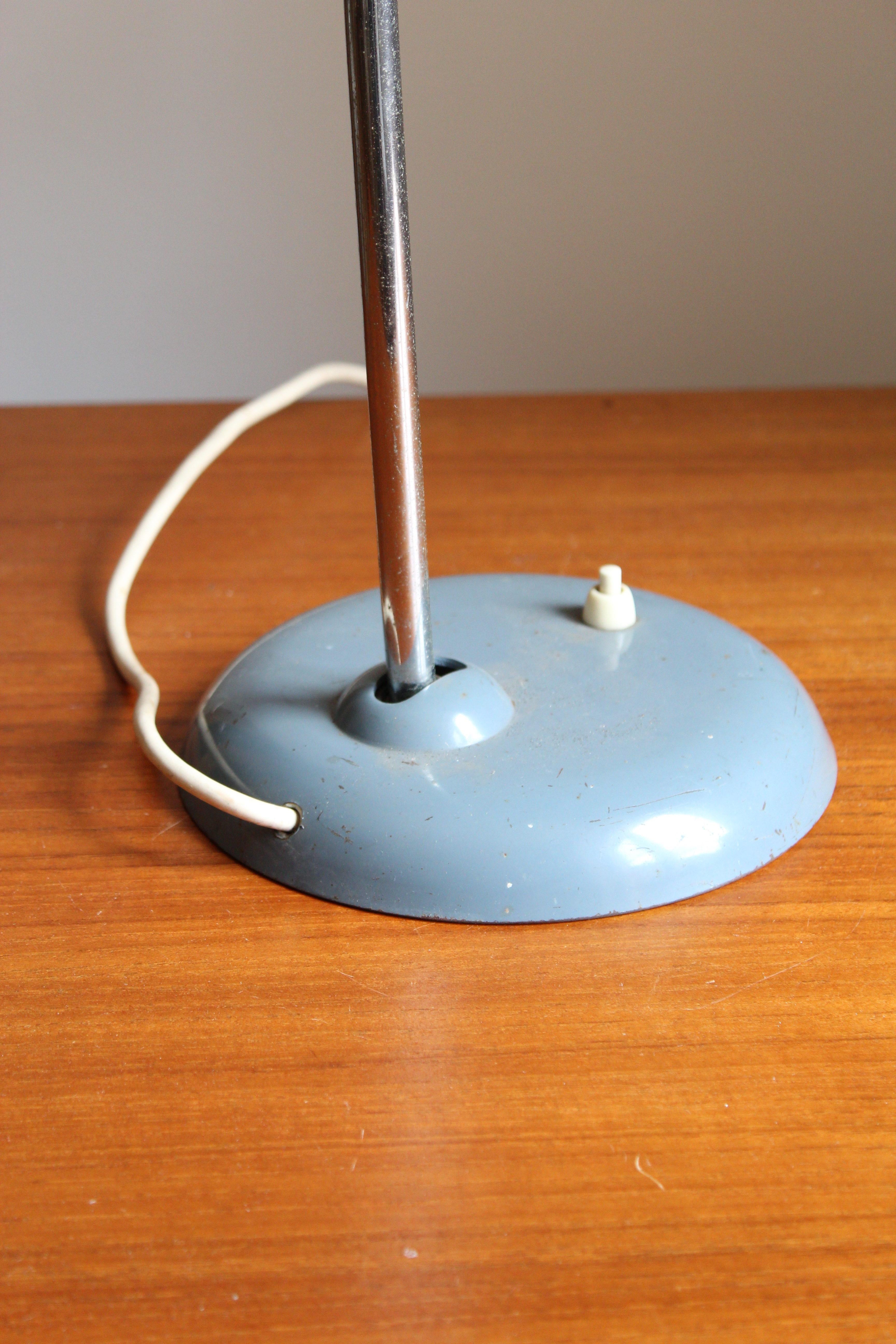 Mid-20th Century Christian Dell, Table Lamp, Metal, Lacquered Metal, Germany, 1960s