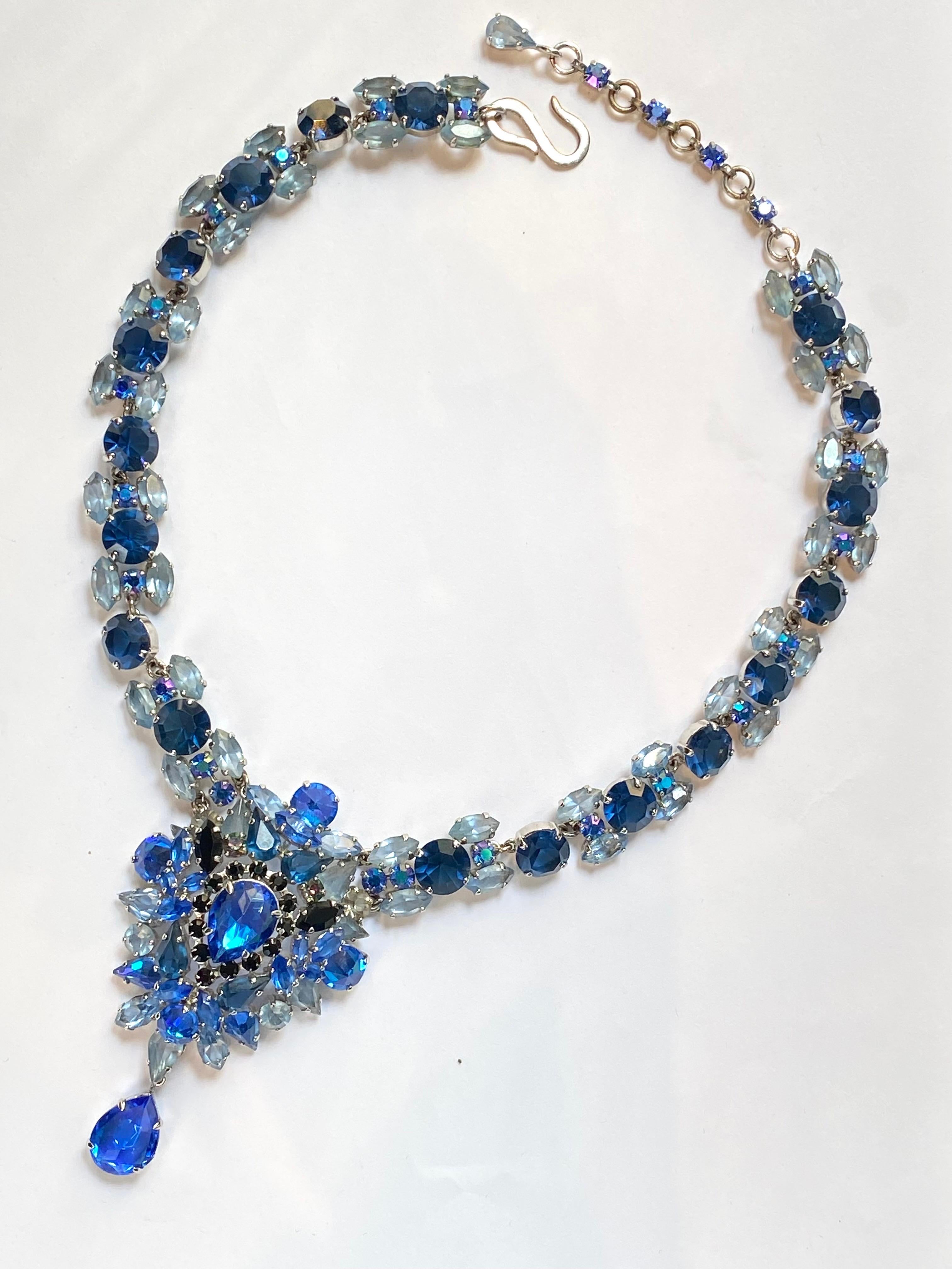 dior blue necklace