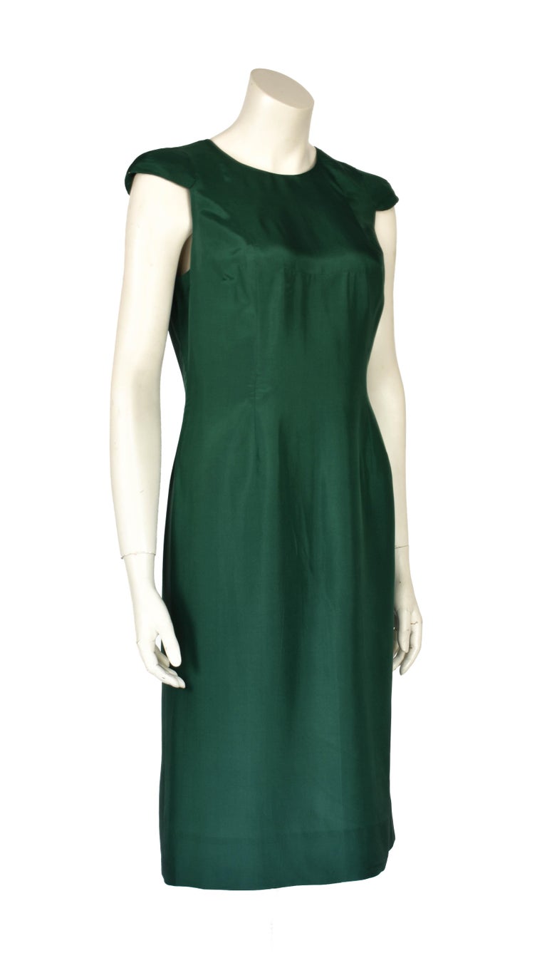 christian dior green dress