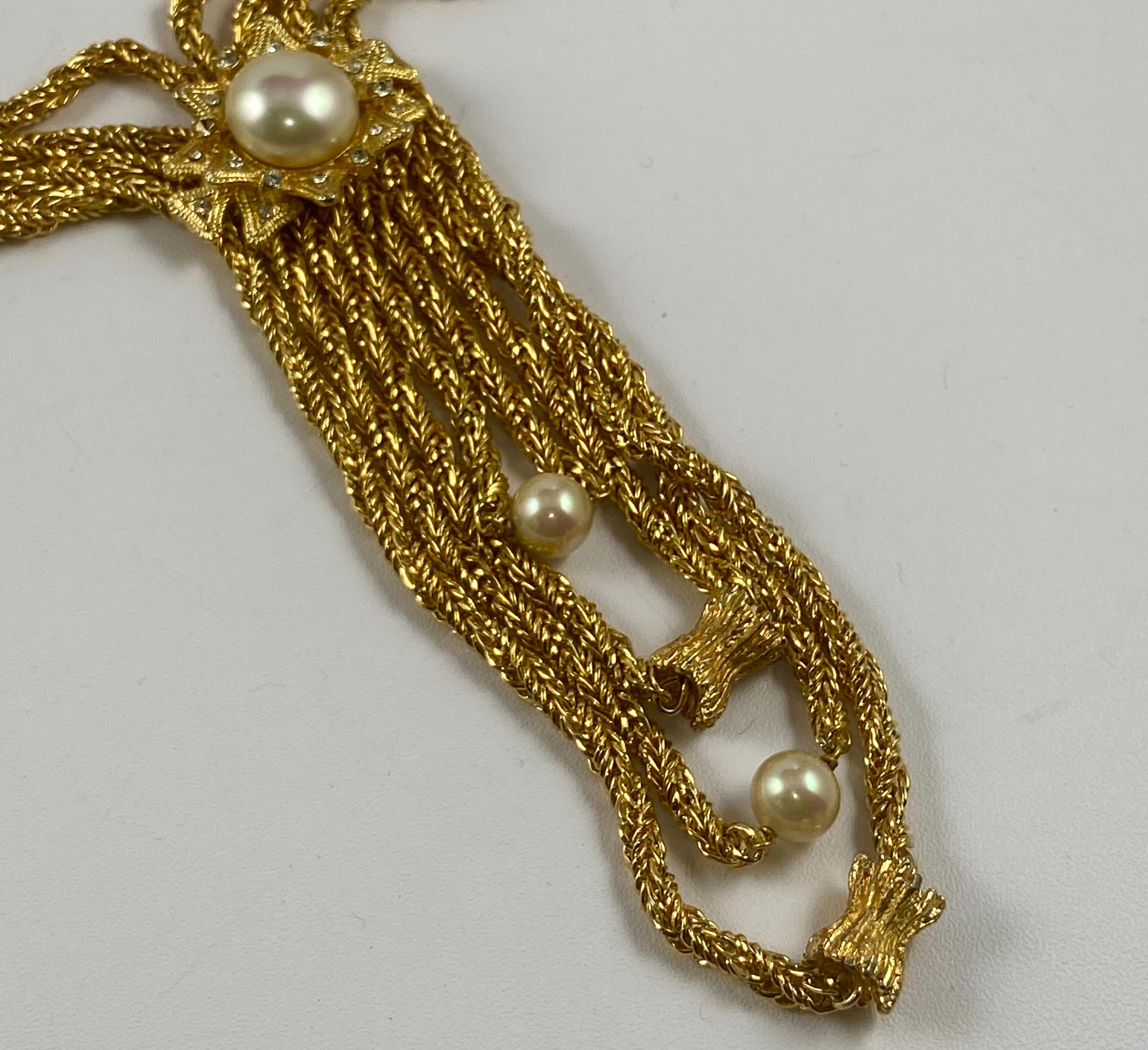 Christian Dior, 1969, Feston. Collier en chaîne Bon état - En vente à Warminster, GB