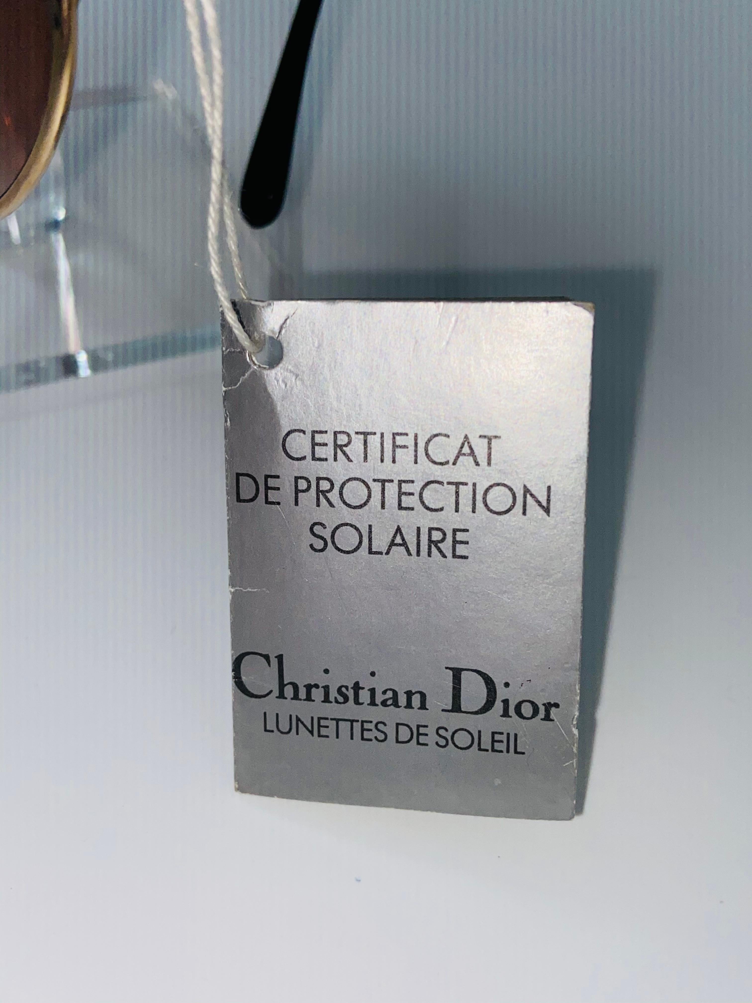 Christian Dior 1970's Optyl Deadstock Vintage Sunglasses For Sale 2