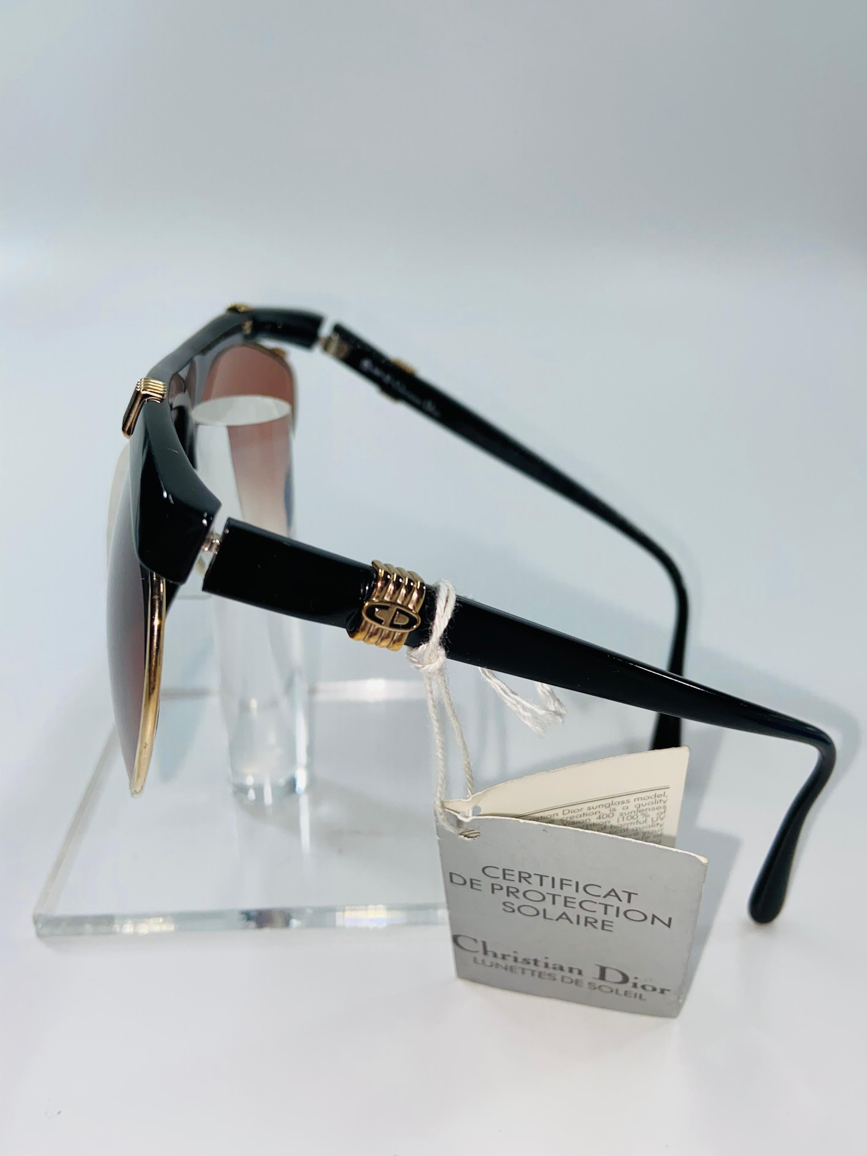 Christian Dior - Lunettes de soleil vintage en optyl, en stock, années 1970 en vente 6