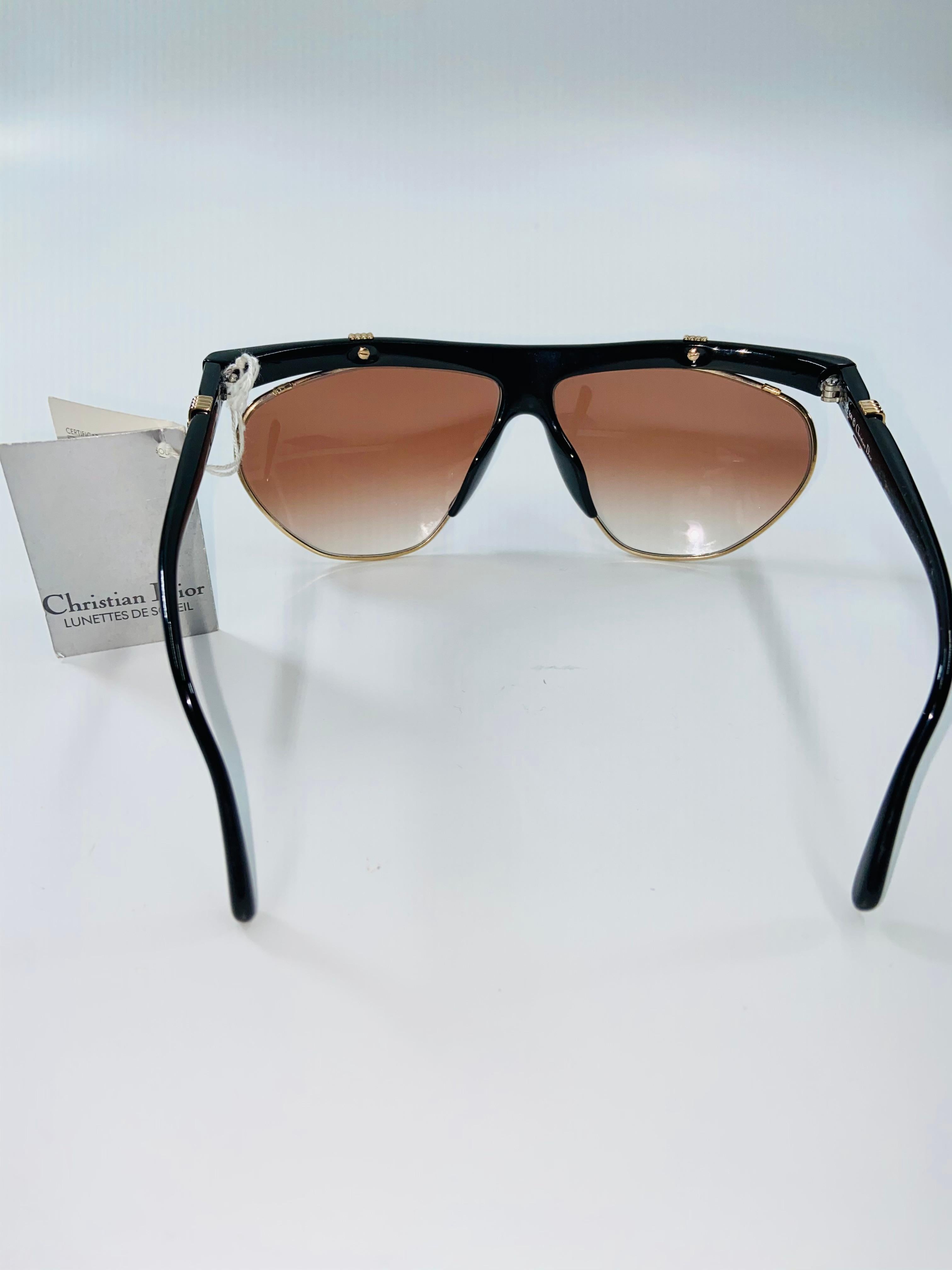 Women's or Men's Christian Dior 1970's Optyl Deadstock Vintage Sunglasses For Sale