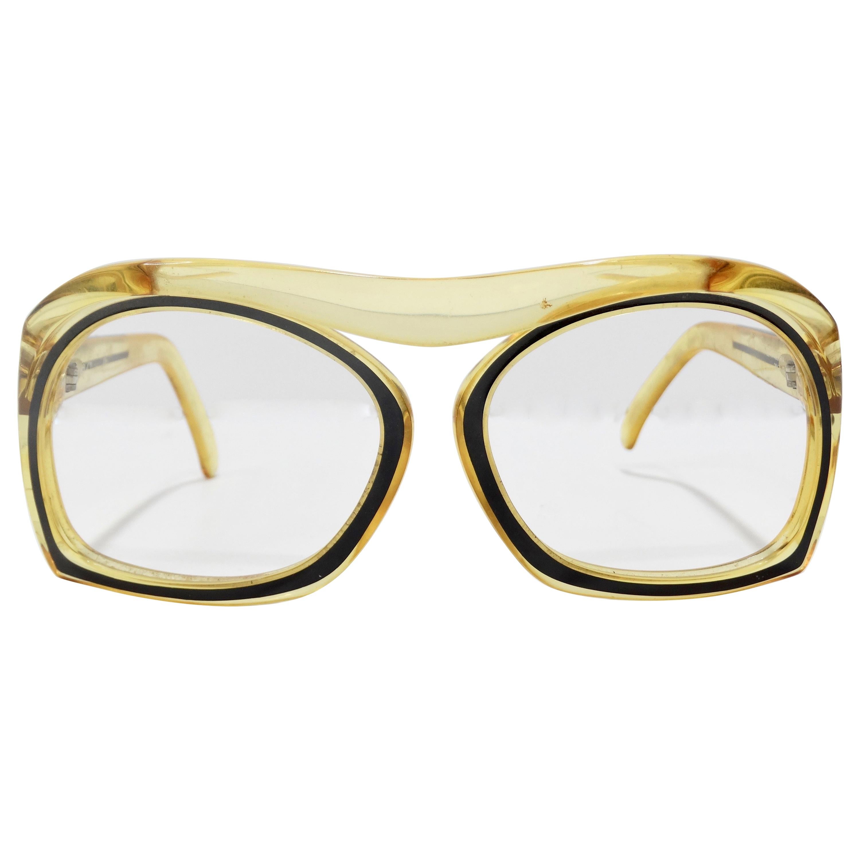 Christian Dior 1970s Oversized Glasses