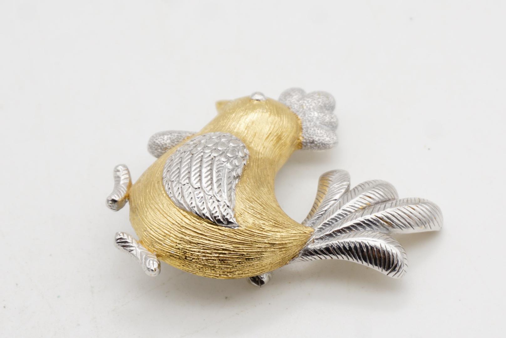 Christian Dior 1970s Unisex Gold Silver Vivid Chicken Cute Chick