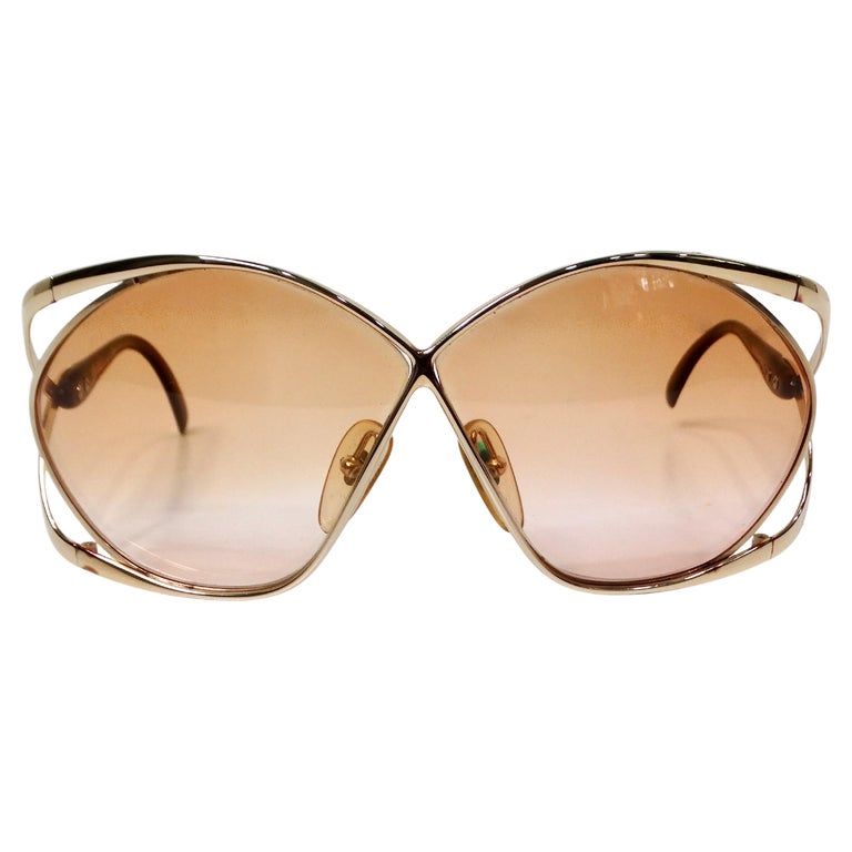 Christian Dior 1980 Butterfly 2056 Orange Gradient Tinted Lens