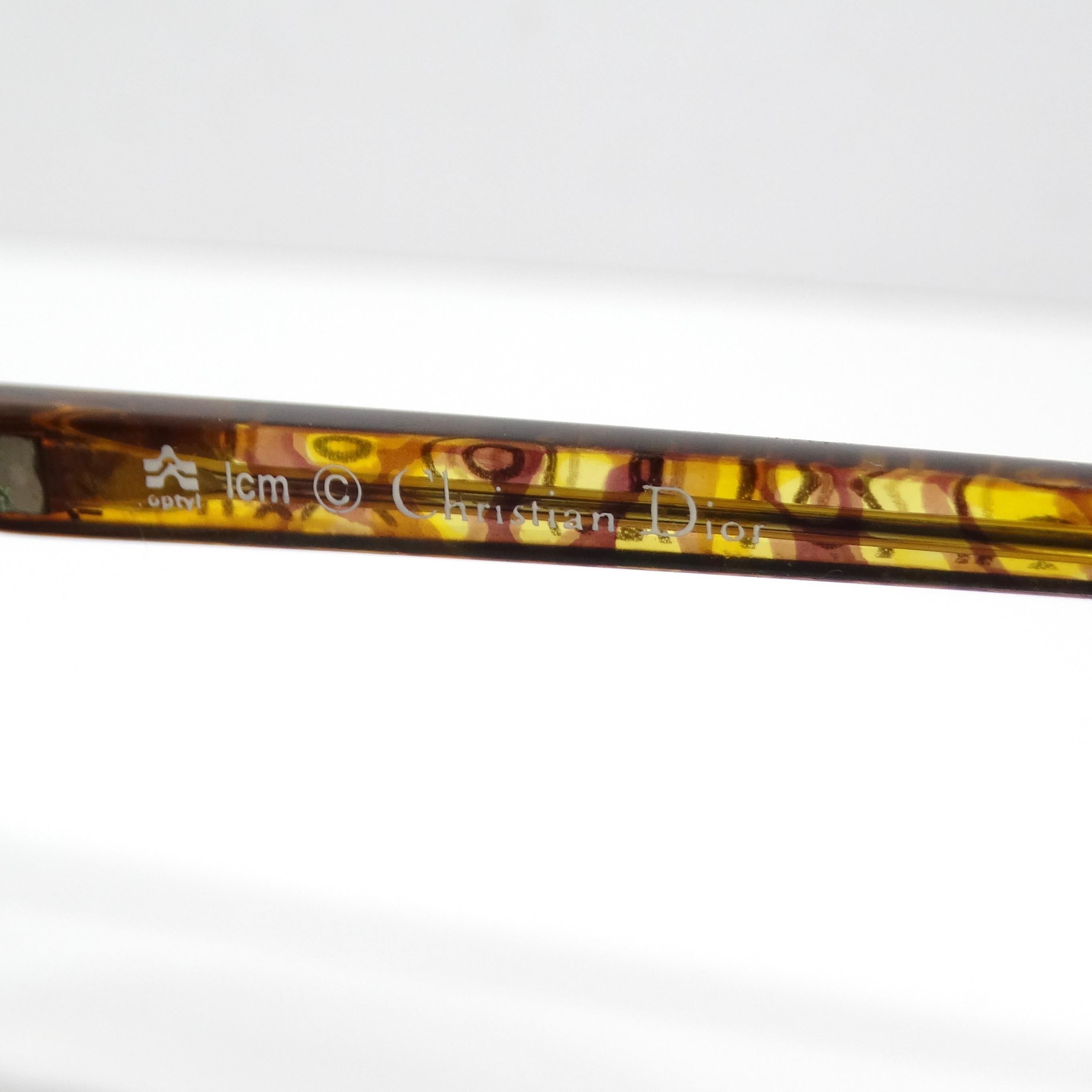 Christian Dior 1980s Gold Tone Aviator Sunglasses For Sale 6