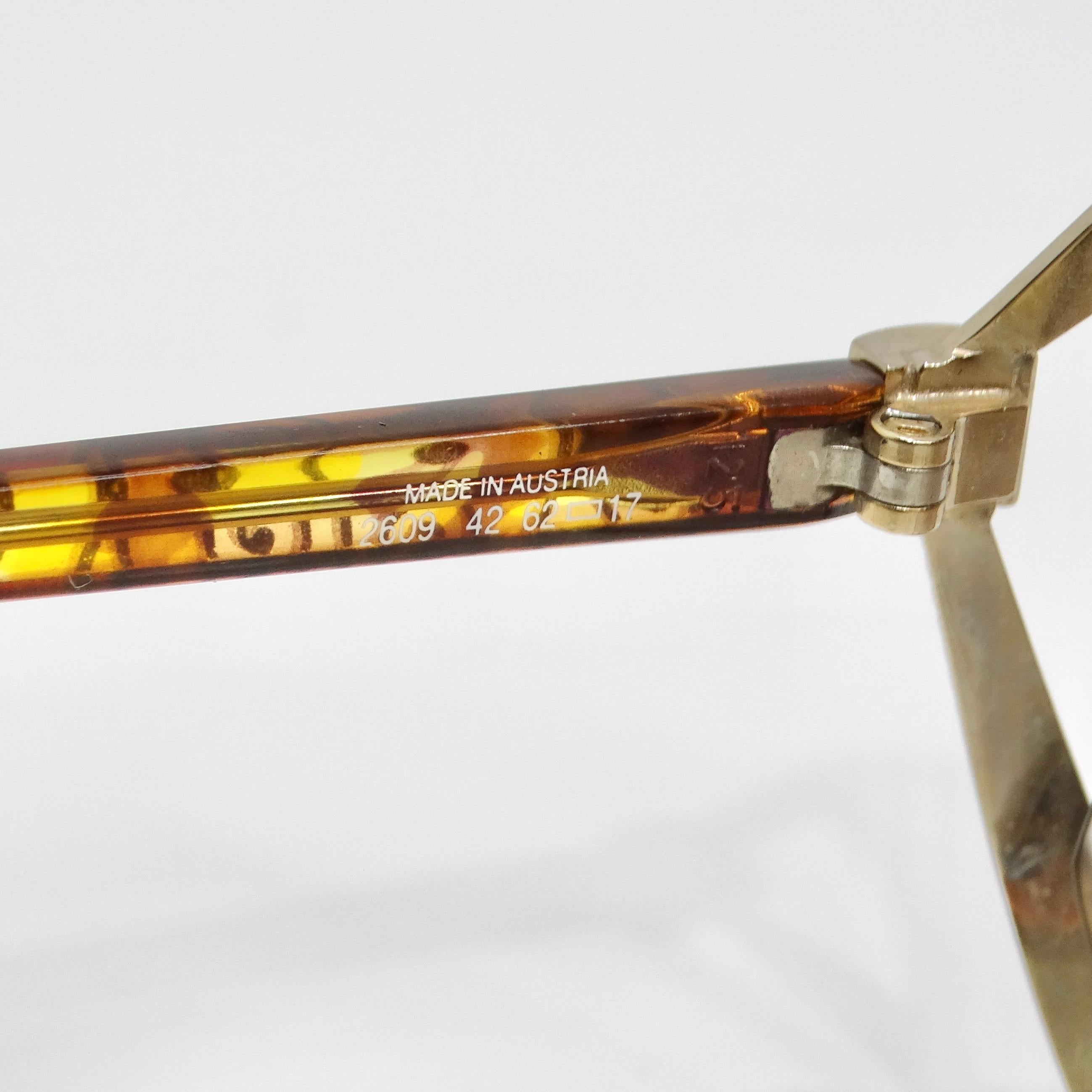 Christian Dior 1980er Jahre Goldfarbene Aviator-Sonnenbrille im Angebot 7