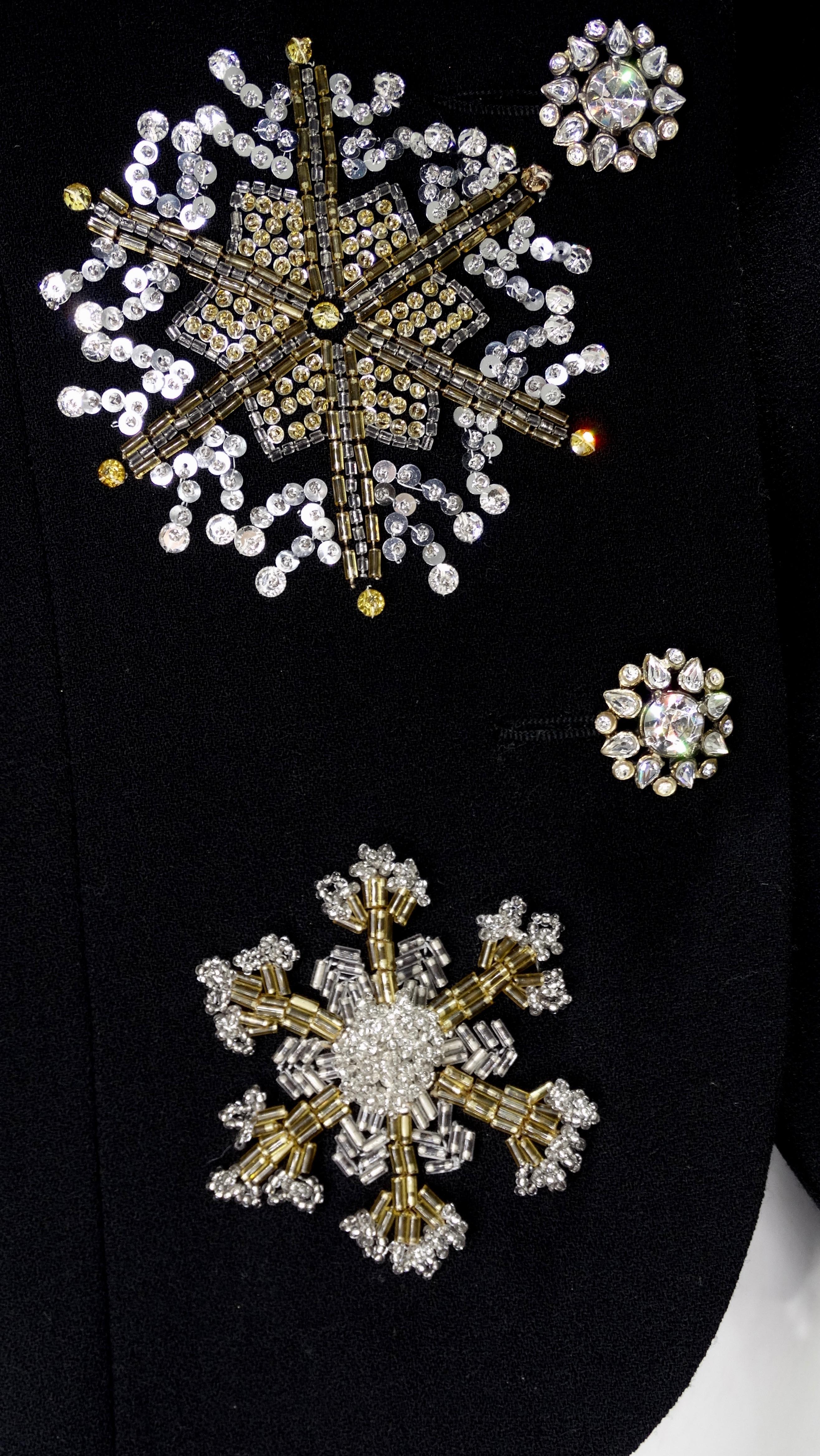 Christian Dior 1980s Numbered Snowflake Blazer  3