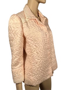 CHRISTIAN DIOR 1980's Pink Satin Bedjacket