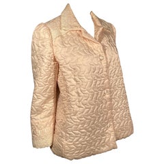 CHRISTIAN DIOR 1980's Pink Satin Bedjacket