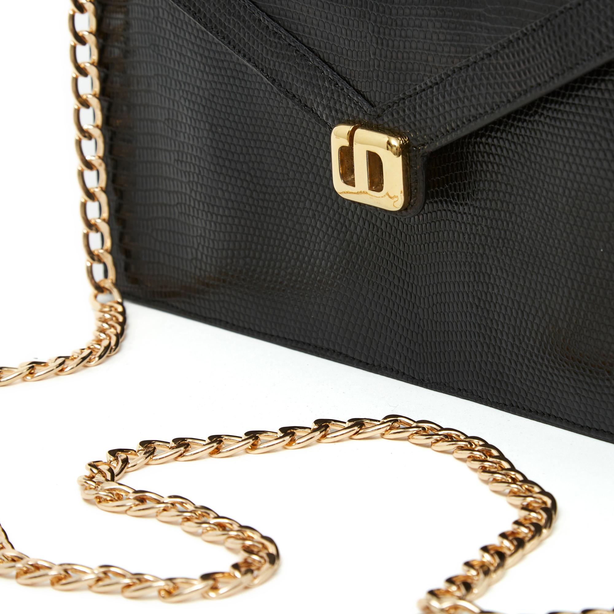 Women's or Men's Christian Dior 1980s Sac Pochette Dior Precious Black Bag 2 straps