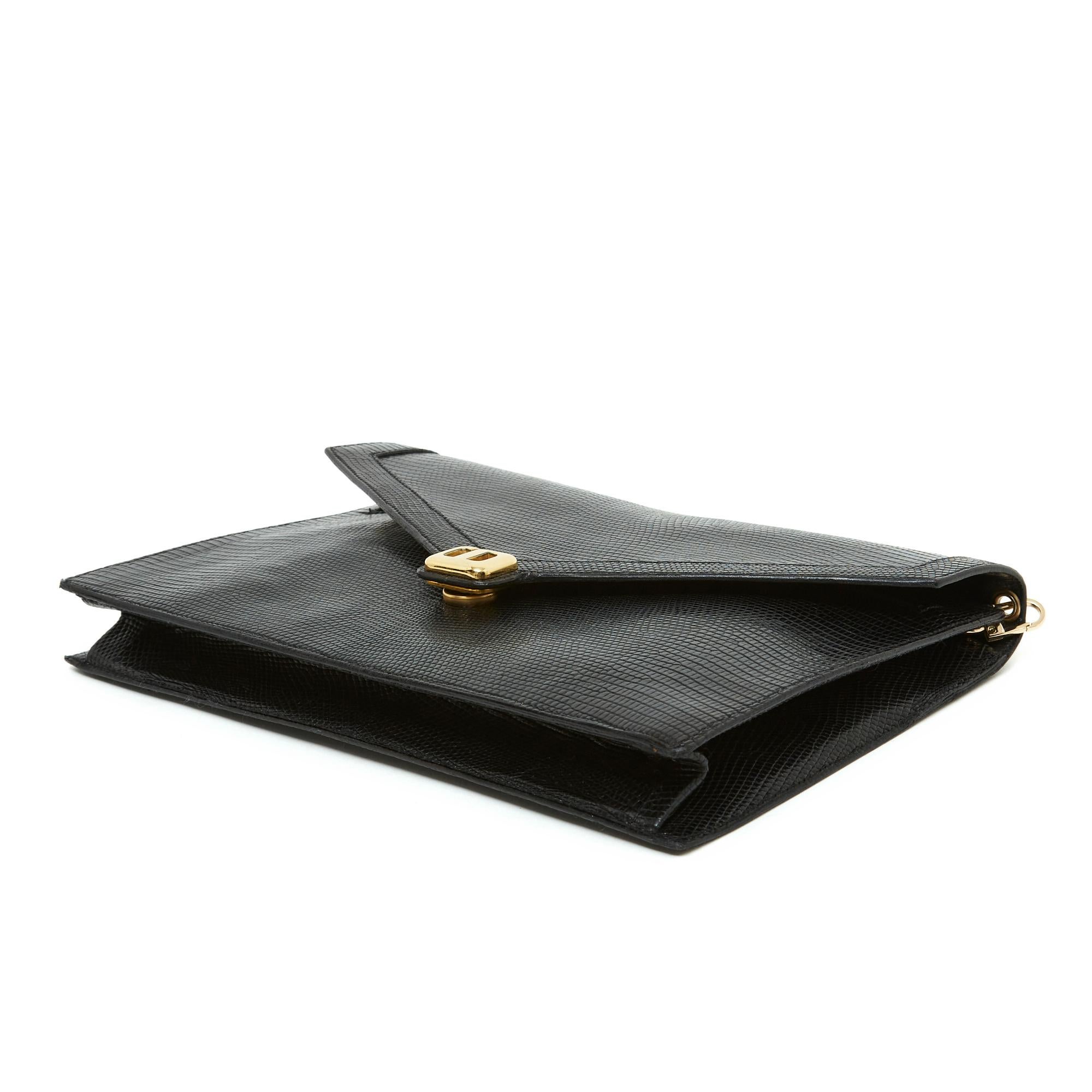 Christian Dior 1980s Sac Pochette Dior Precious Black Bag 2 straps 2
