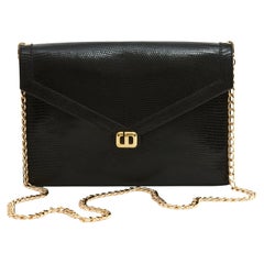 Christian Dior 1980s Sac Pochette Dior Precious Schwarz Tasche 2 Riemen