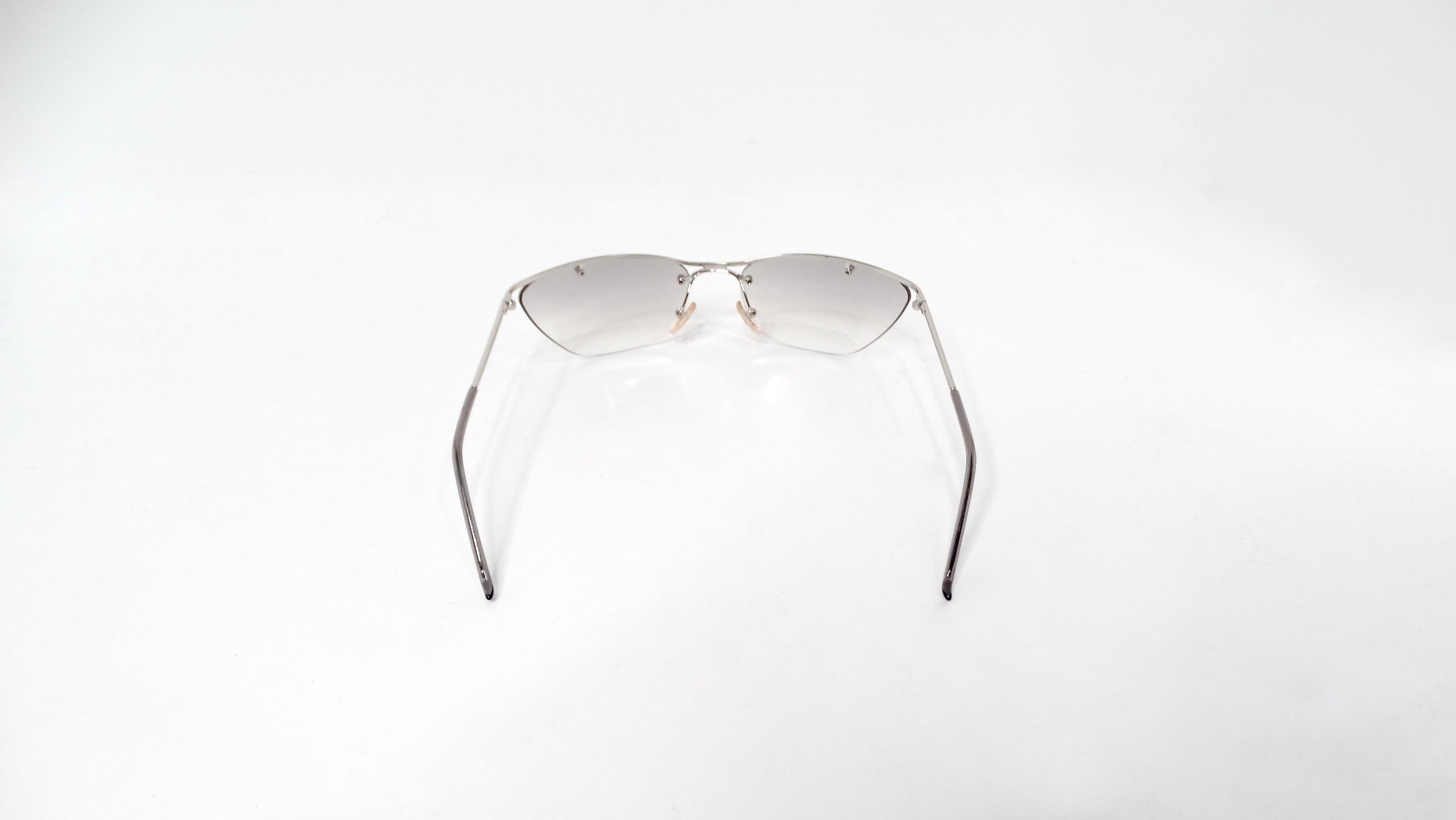 Women's or Men's Christian Dior 1990s Flash Grey Tinted Lens Sunglasses For Sale