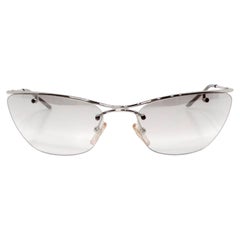 Occhiali da sole Christian Dior anni '90 con lenti colorate Flash Grey