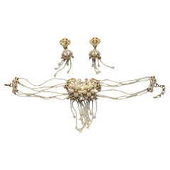Christian Dior 1990s Gold-Plated, Choker, and Earrings Set with Pearly Beads