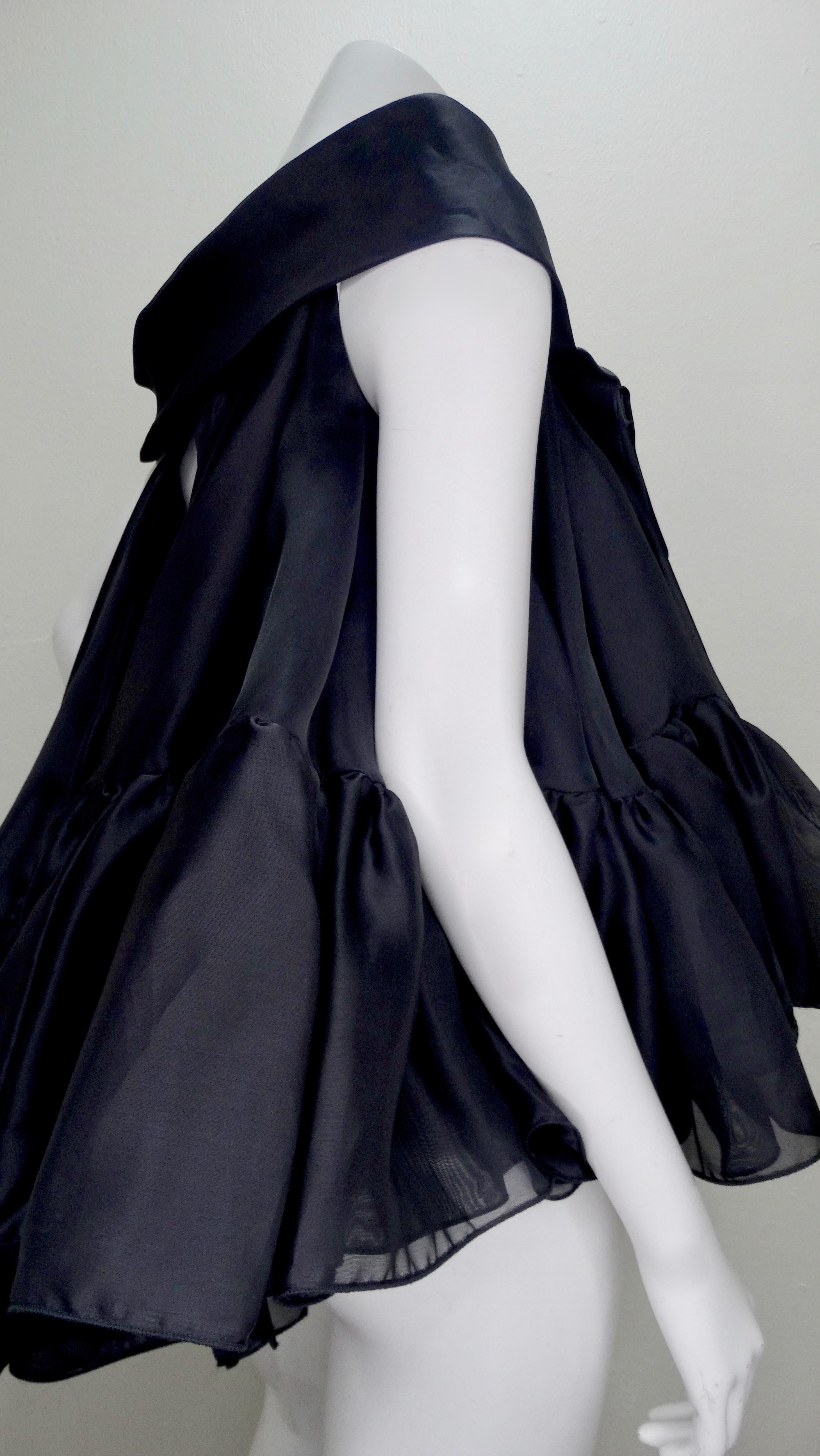 Christian Dior 1990s Peplum Silk Blouse designed by Gianfranco Ferré  9