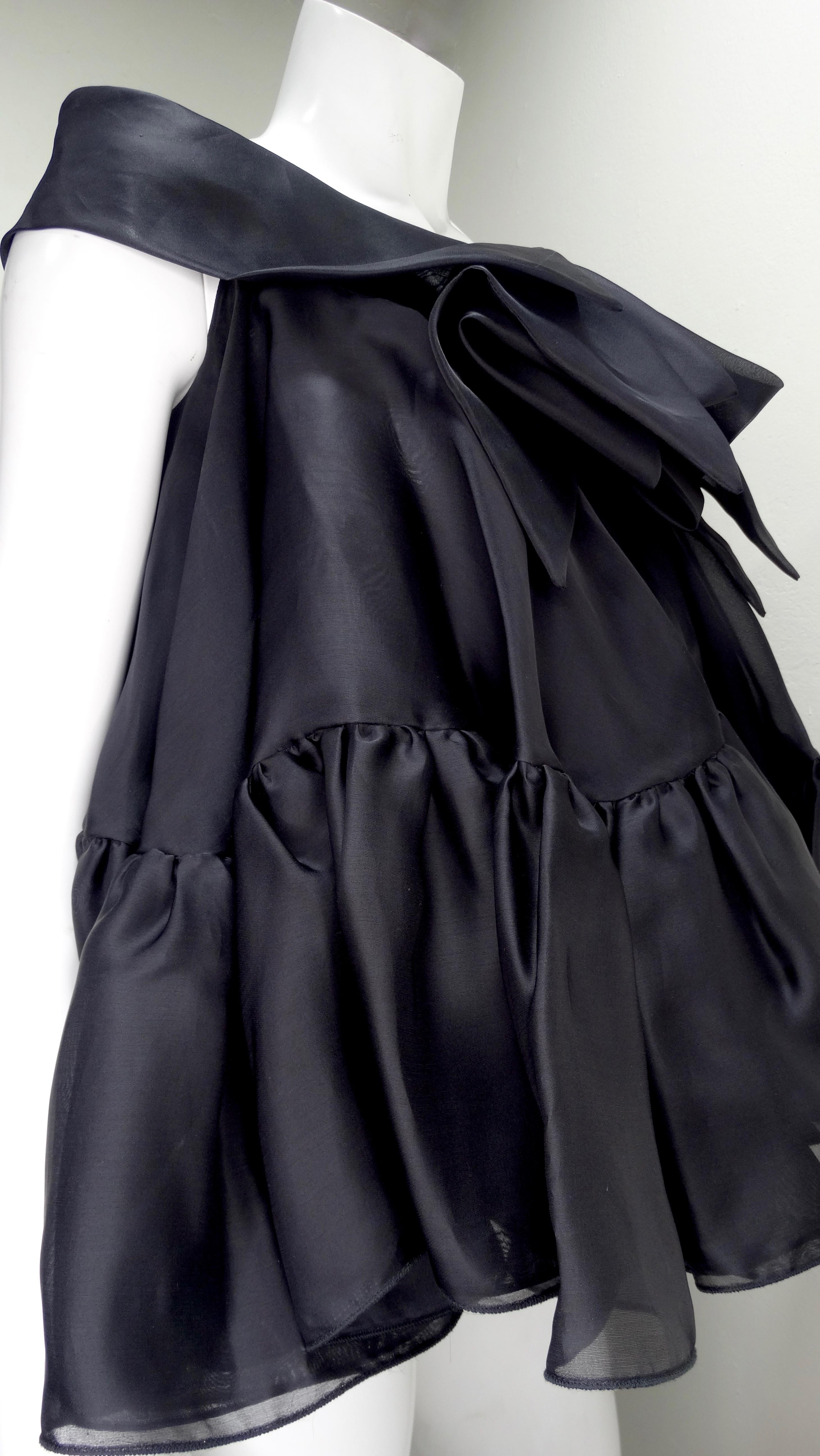 Christian Dior 1990s Peplum Silk Blouse designed by Gianfranco Ferré  11