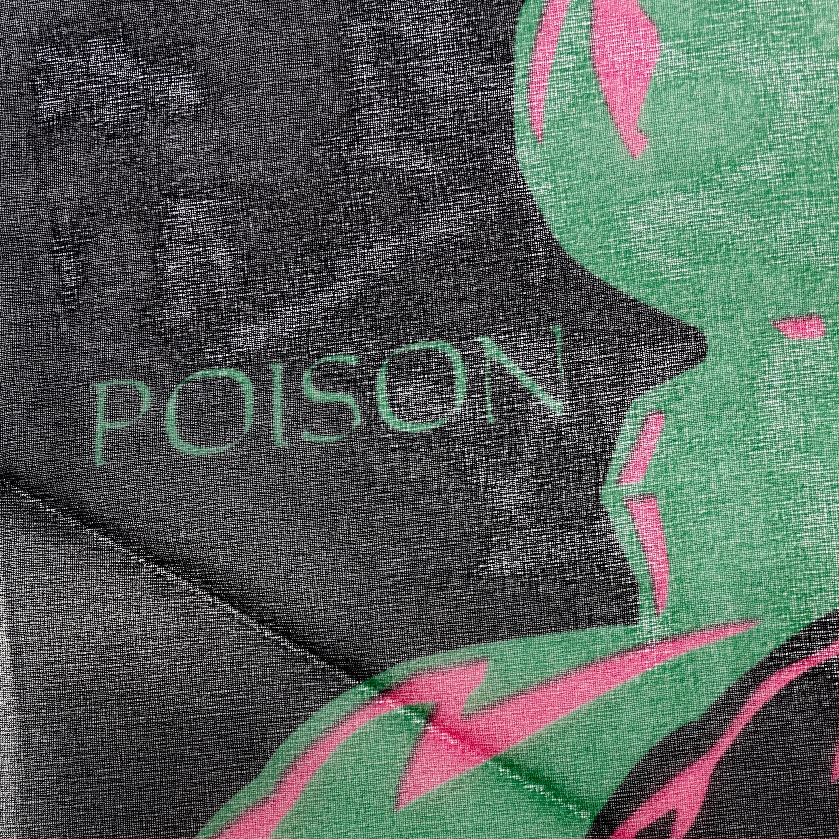 Christian Dior 1990s Poison Petite Silk Scarf In Good Condition For Sale In Scottsdale, AZ