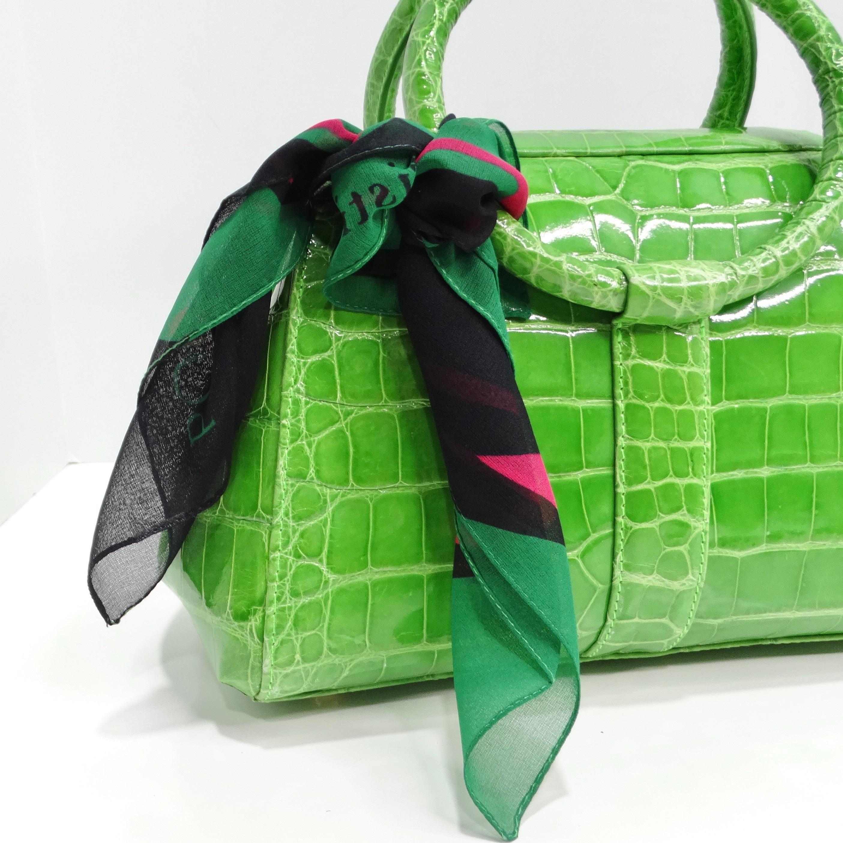Christian Dior 1990s Poison Petite Silk Scarf For Sale 1