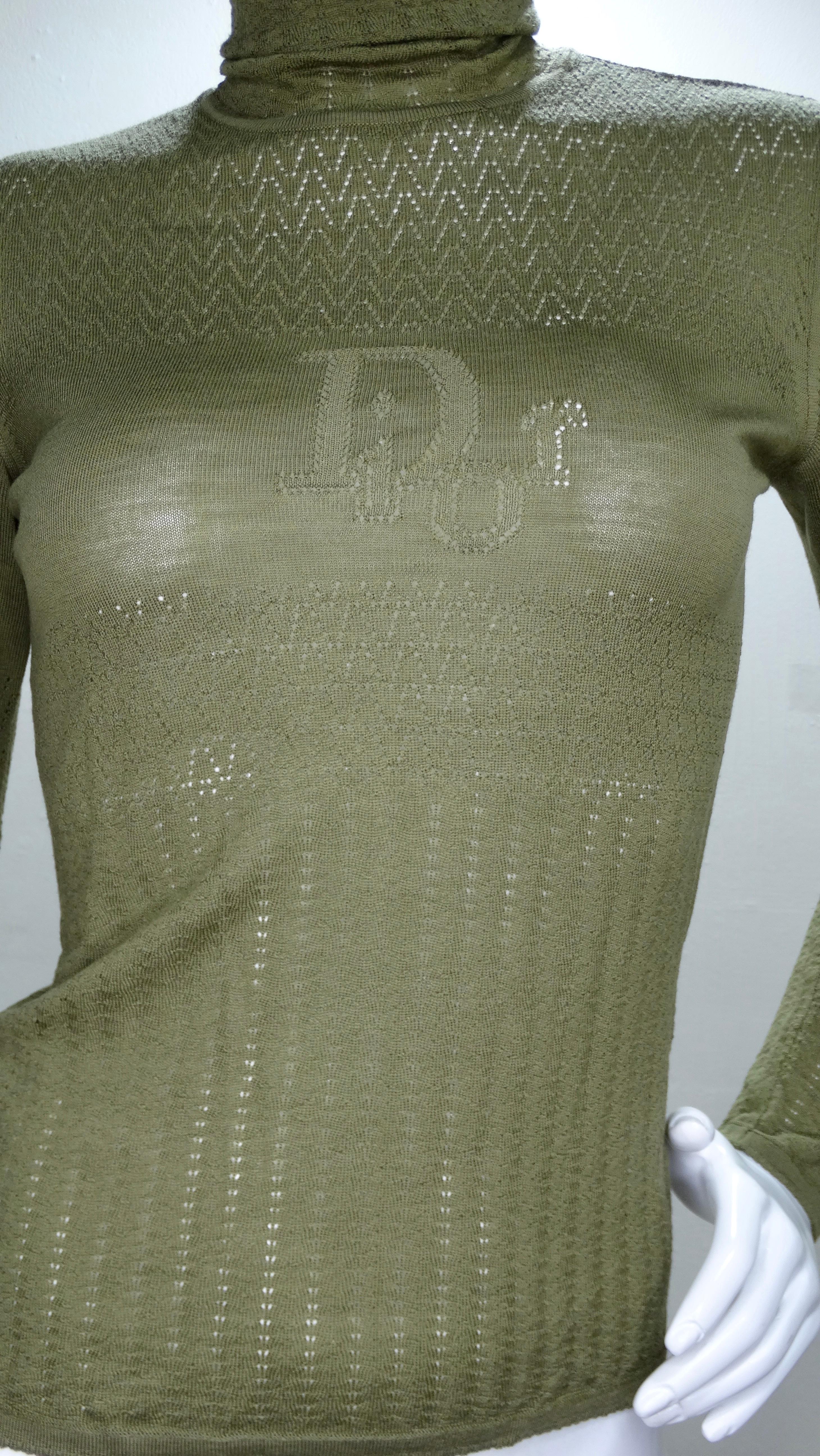 Christian Dior 1990s Turtle Neck In Good Condition In Scottsdale, AZ