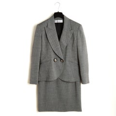 Christian Dior 1990s Veste Soie FR38 Chaqueta Blazer de seda negra de alta costura UK10 US8