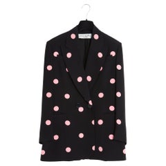 Christian Dior 1990s Veste Soie FR38 Black Silk Couture Blazer Jacket UK10 US8