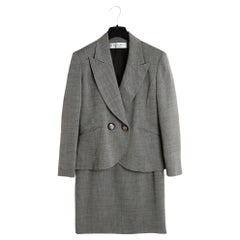 Christian Dior 1990s Veste Soie FR38 Chaqueta Blazer de seda negra de alta costura UK10 US8
