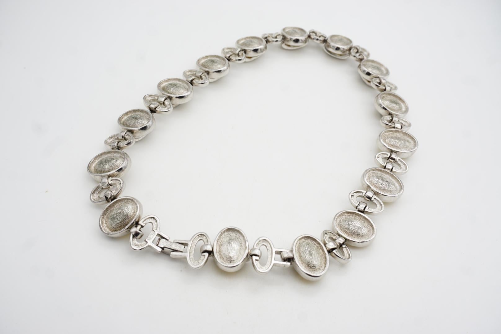 CHRISTIAN DIOR 1996 Collana a girocollo in argento con cristalli citrini intrecciati in vendita 8