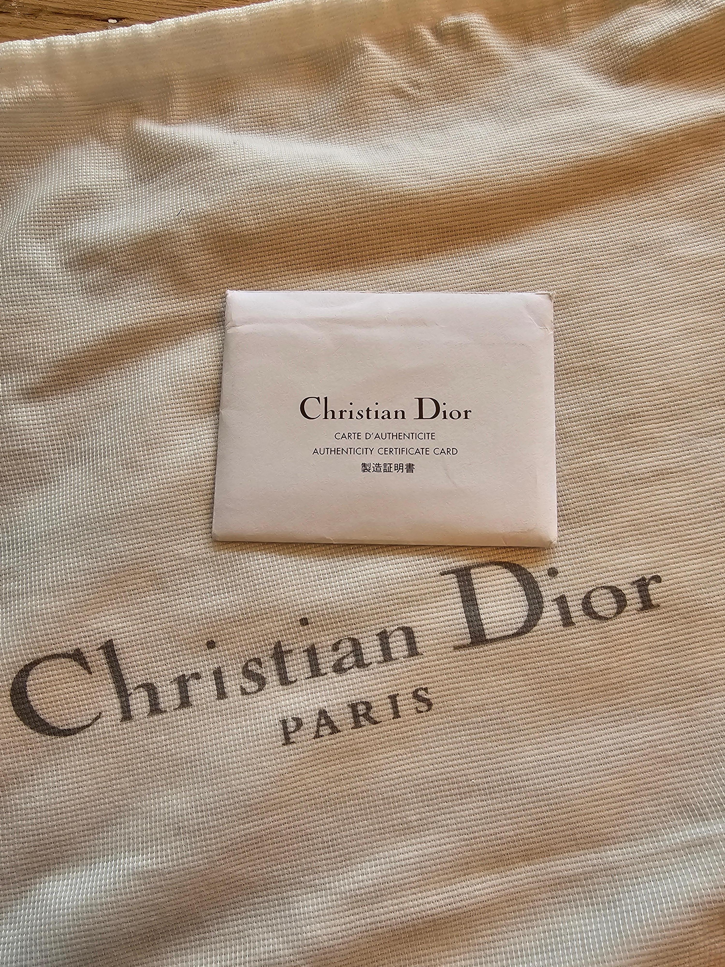 Christian Dior 1999 Lady Dior Handbag Canvas Patent Leather Collectors Large For Sale 5