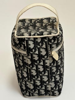 Christian Dior 2 Rare Canvas/Leather Small Carrier
