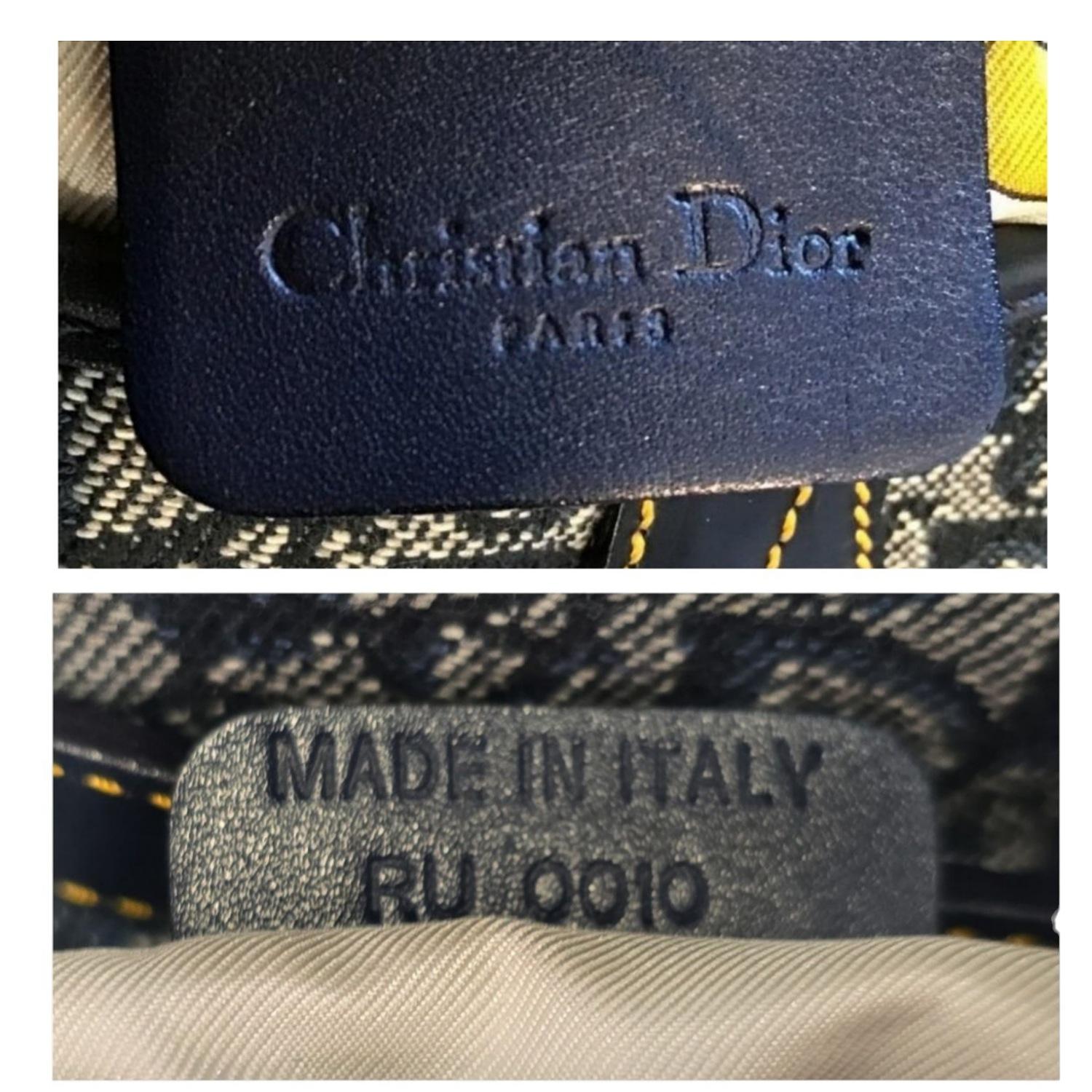 Christian Dior 2000 Borsa da sella blu Diorissimo Jacquard in vendita 4