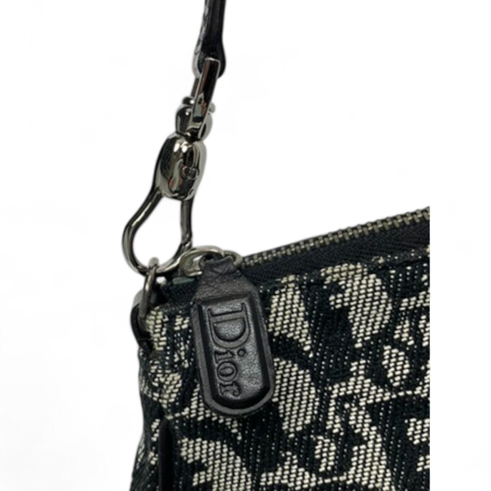 Christian Dior 2000s Denim Monogram Halter Dress & Diorissimo Saddle Bag Set For Sale 8