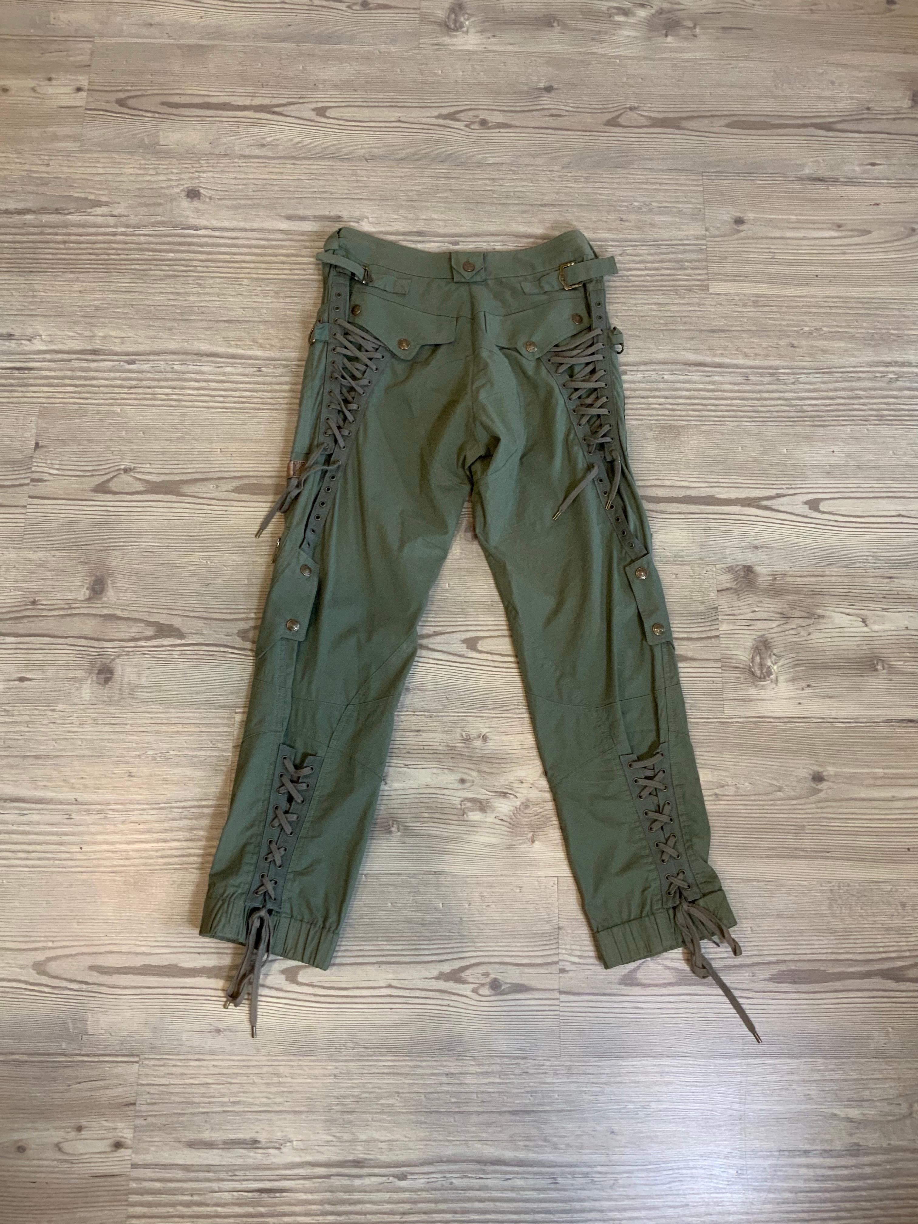 Black Christian Dior 2000s John Galliano Pants
